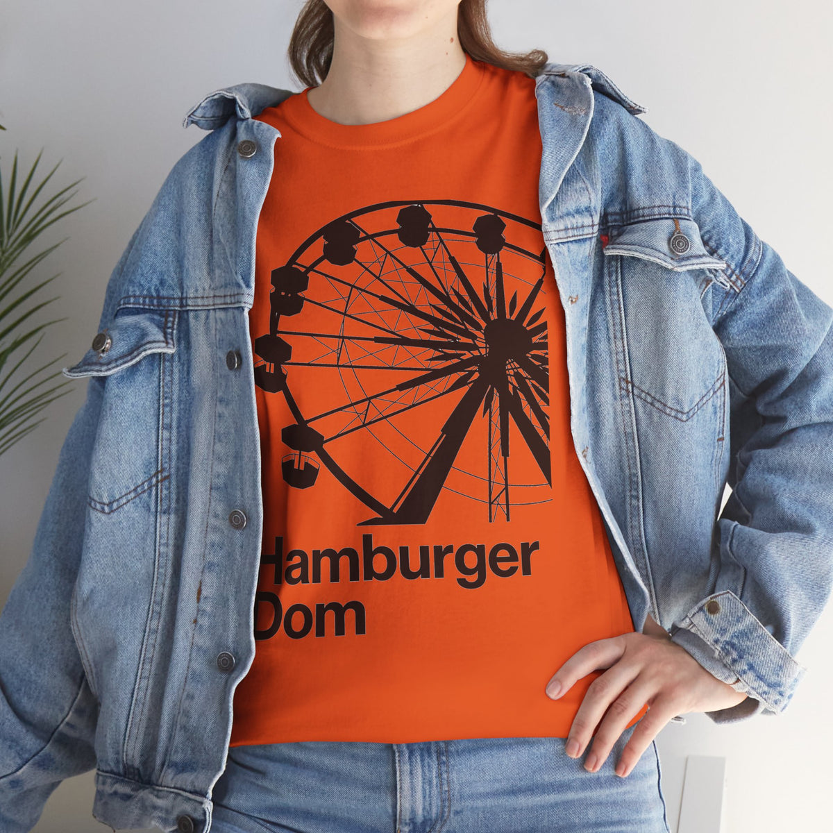 Hamburger Dom Riesenrad-T-Shirt – Retro-Jahrmarkt-Grafikshirt
