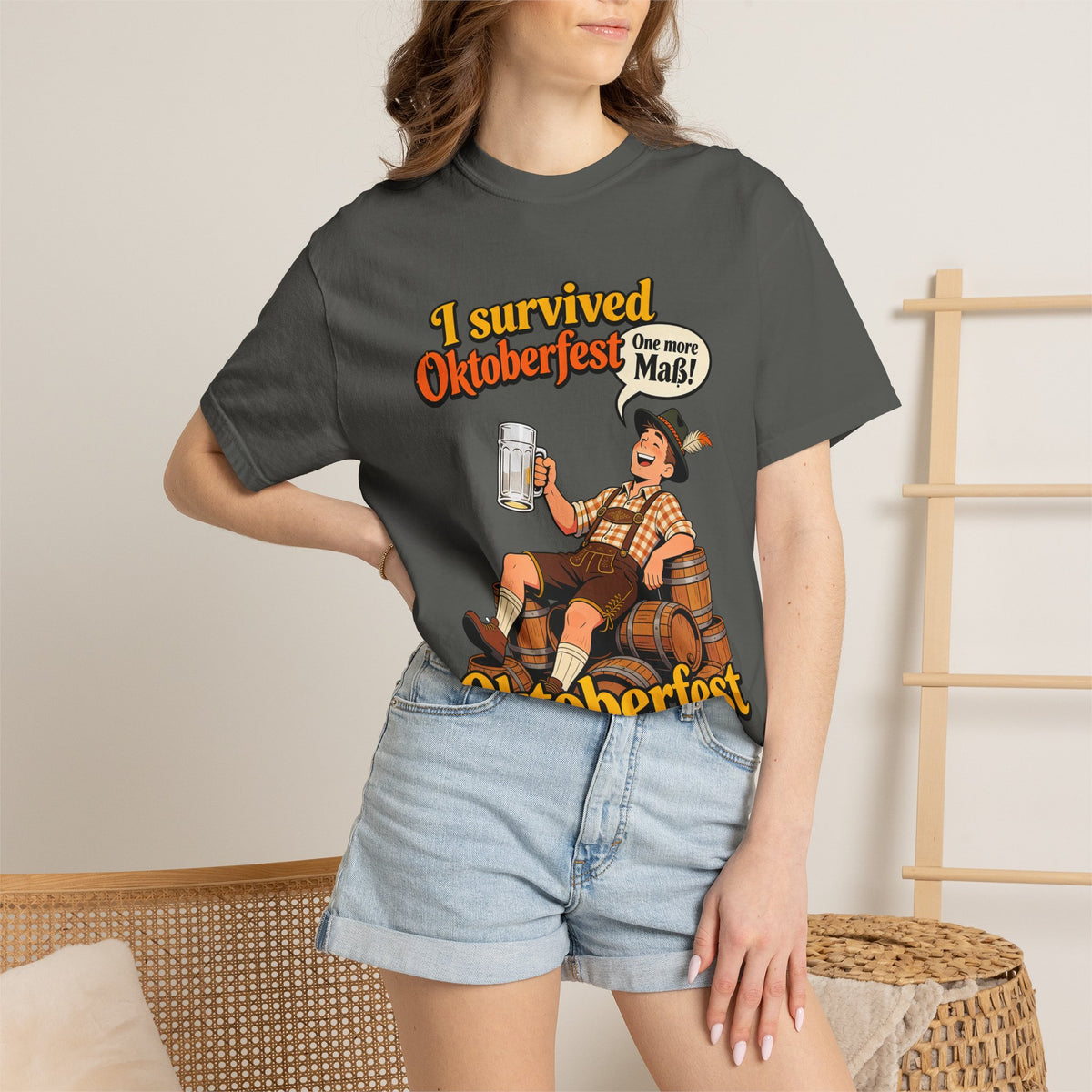 Oktoberfest 2026 T-Shirt – "I Survived Oktoberfest" Beer Festival Tee
