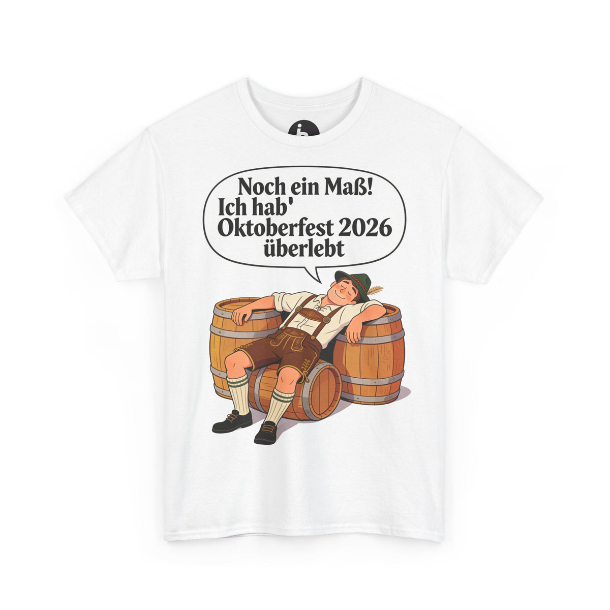 Oktoberfest 2026 T-Shirt – „Noch ein Maß! Ich hab' Oktoberfest 2026 überlebt“ Beer-Festival-Shirt