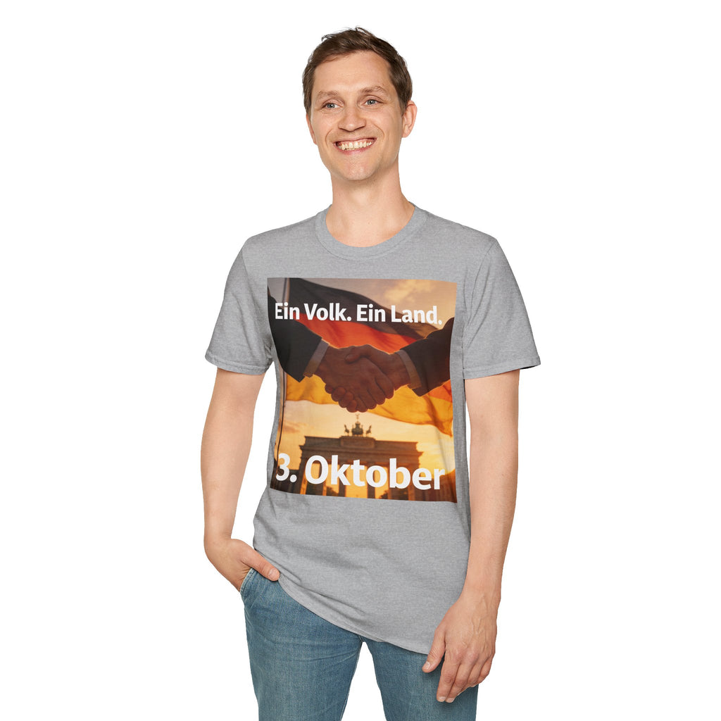 T-Shirt – „Ein Volk. Ein Land.“ 3. Oktober Gedenk-Shirt