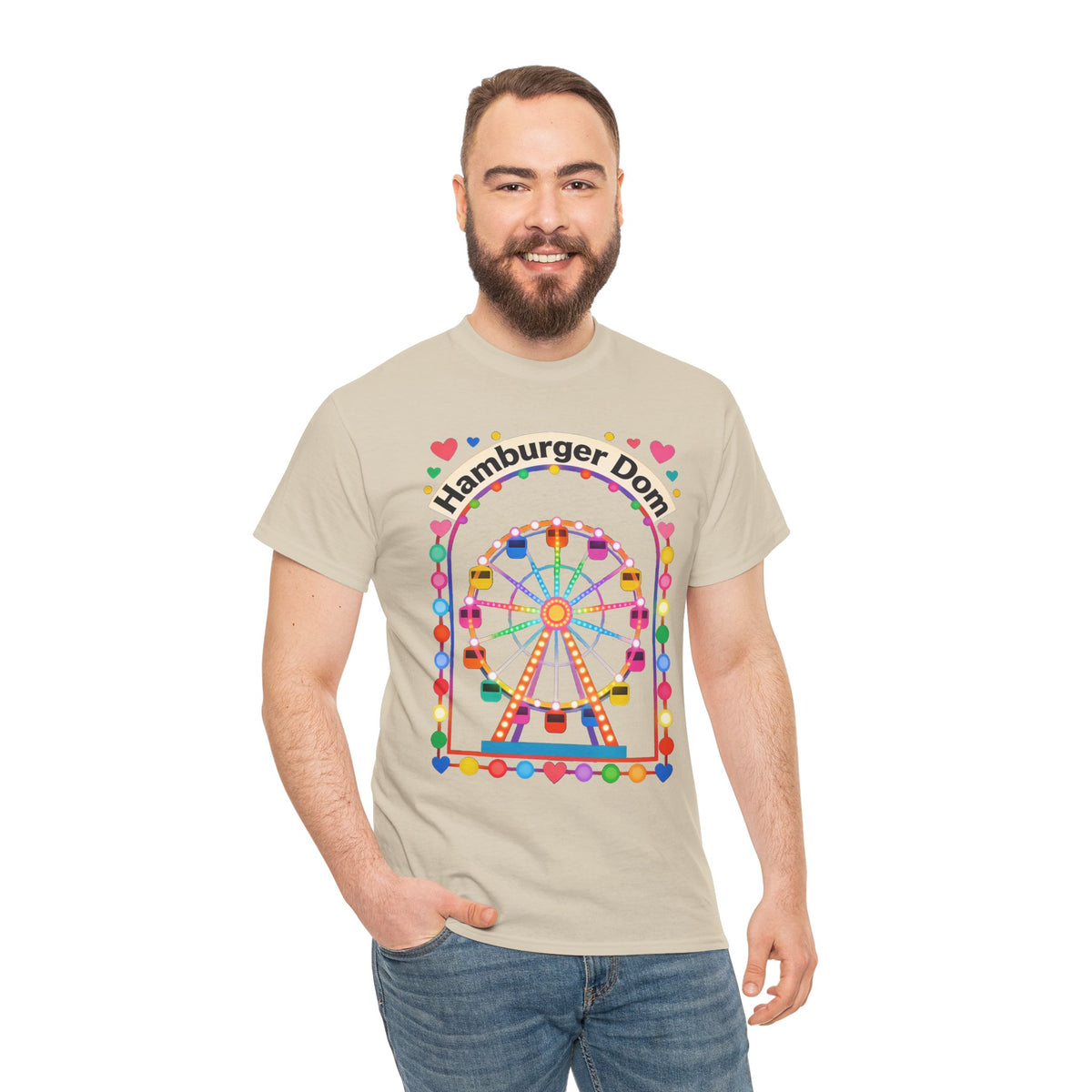 Riesenrad-Jahrmarkt-T-Shirt – Buntes „Hamburger Dom“-Shirt