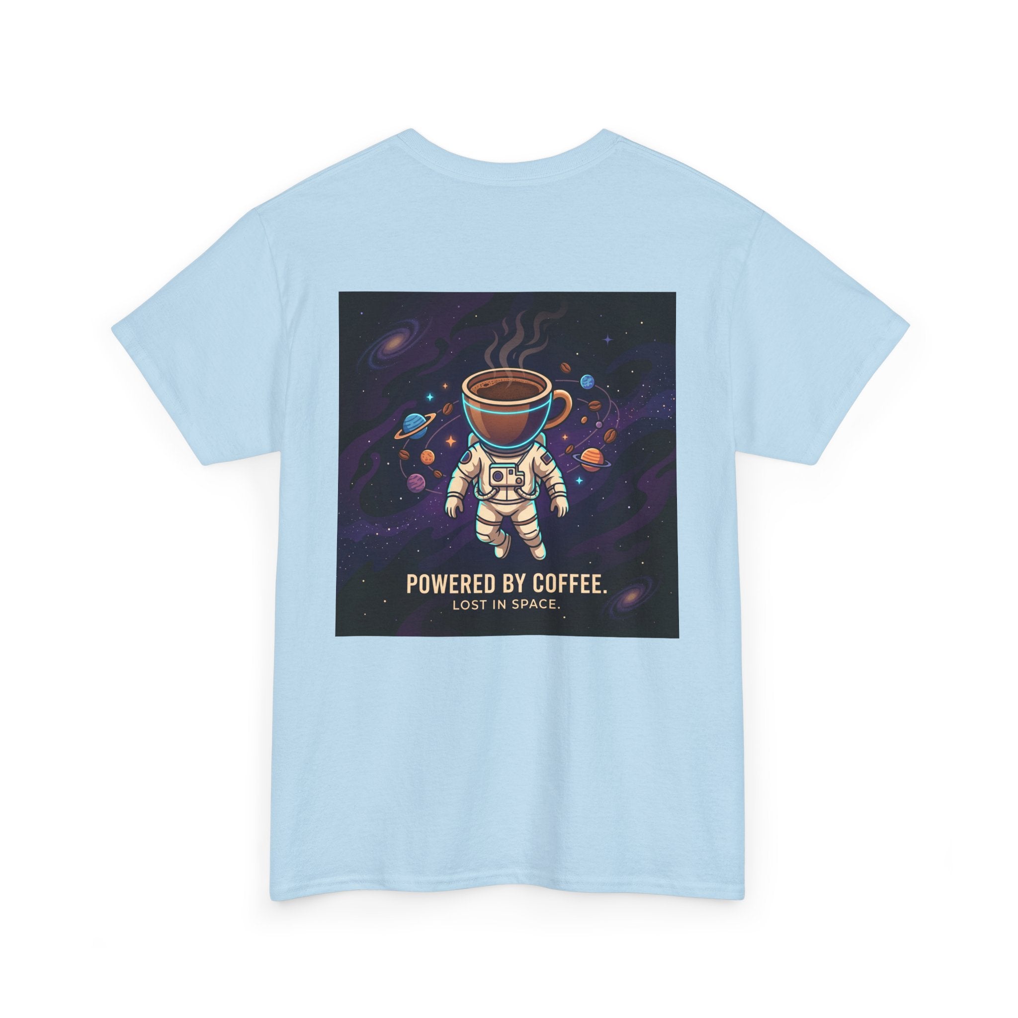 Astronaut Coffee T‑Shirt — "Powered by Coffee, Lost in Space" Space Tee