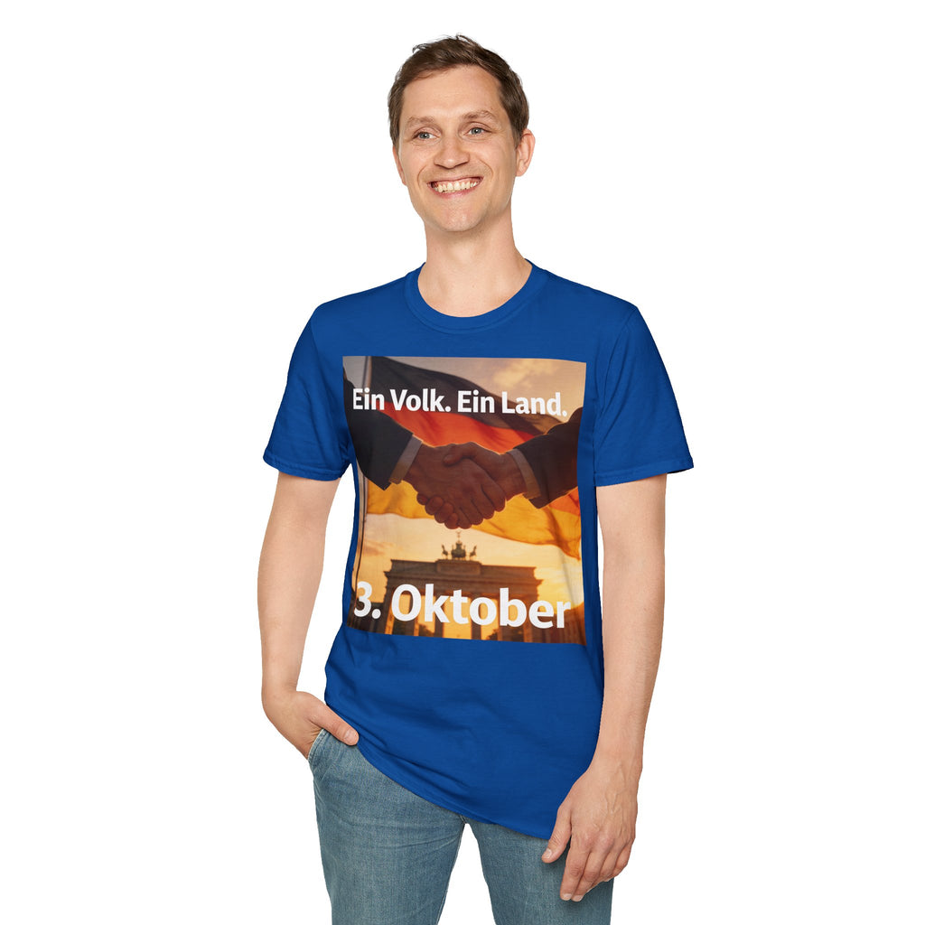 T-Shirt – „Ein Volk. Ein Land.“ 3. Oktober Gedenk-Shirt