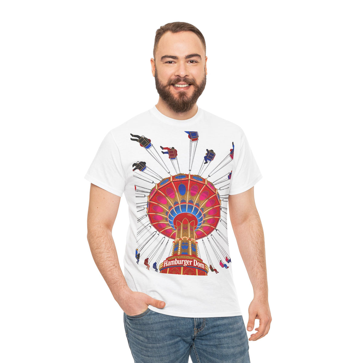 Hamburger Dom T-Shirt – Kettenkarussell Motiv Unisex