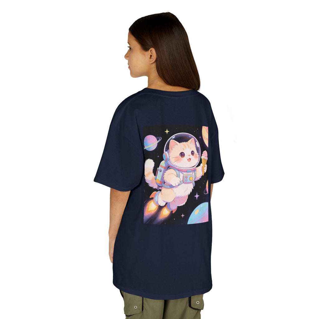 Kids Astronaut Cat Tee — Cute Space Puppy in Spacesuit Kids T-Shirt
