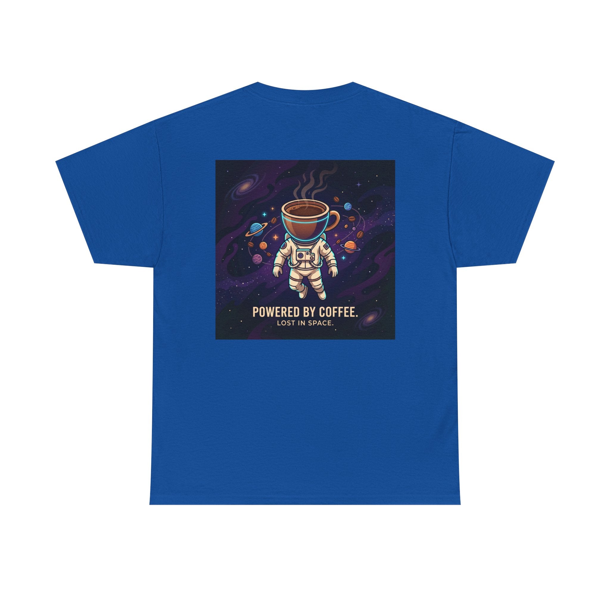 Astronaut Coffee T‑Shirt — "Powered by Coffee, Lost in Space" Space Tee