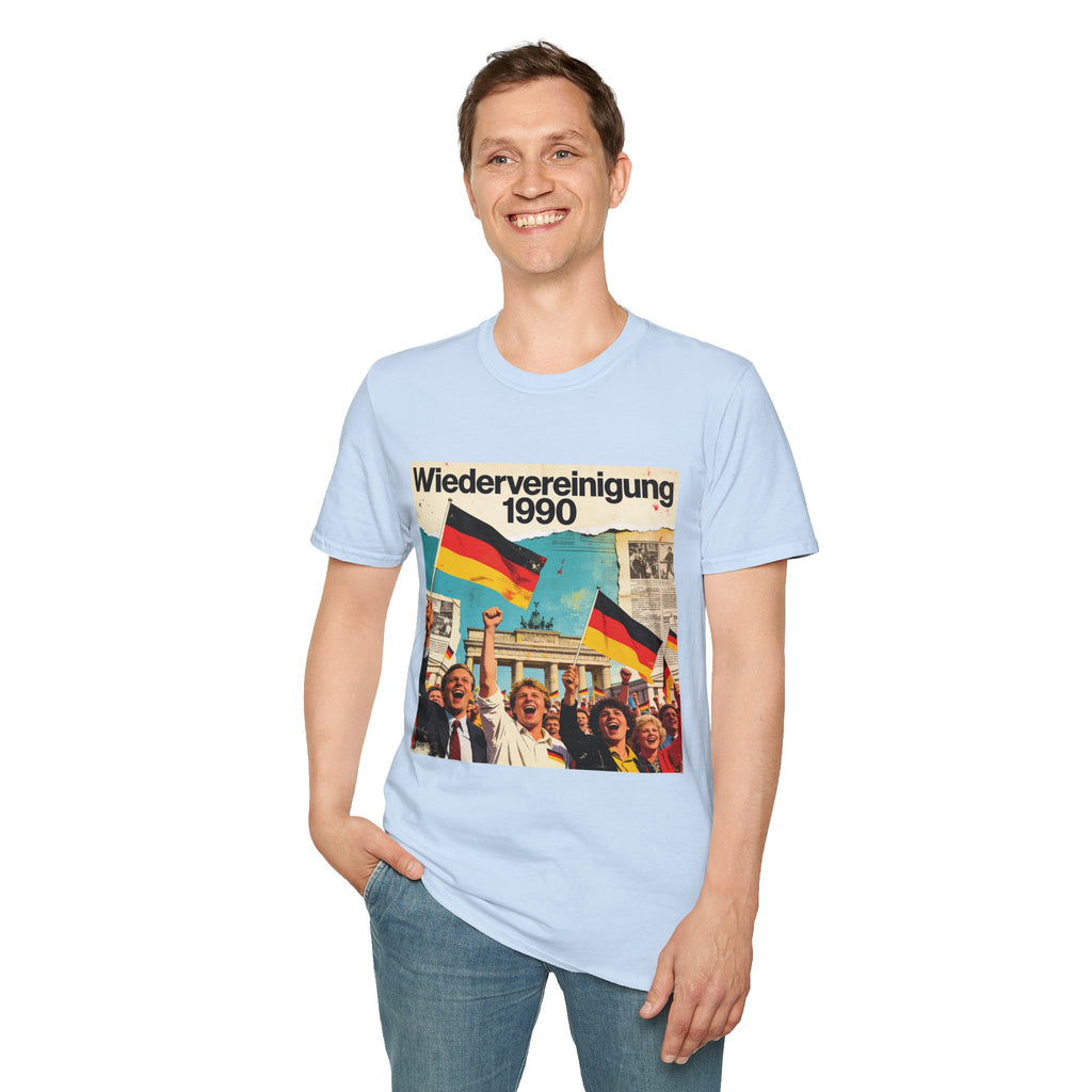 Wiedervereinigung 1990 - Deutsche Wiedervereinigung Retro Flagge T-Shirt