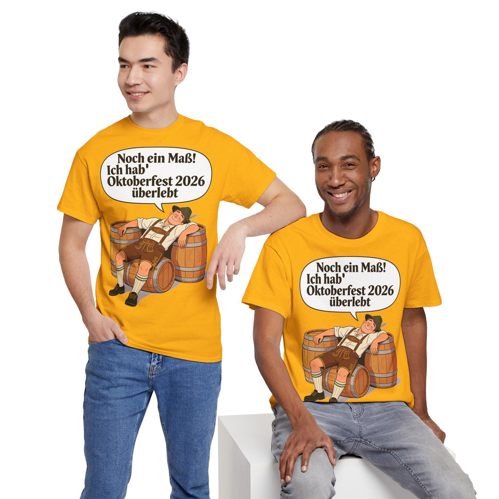 Oktoberfest 2026 T-Shirt – „Noch ein Maß! Ich hab' Oktoberfest 2026 überlebt“ Beer-Festival-Shirt