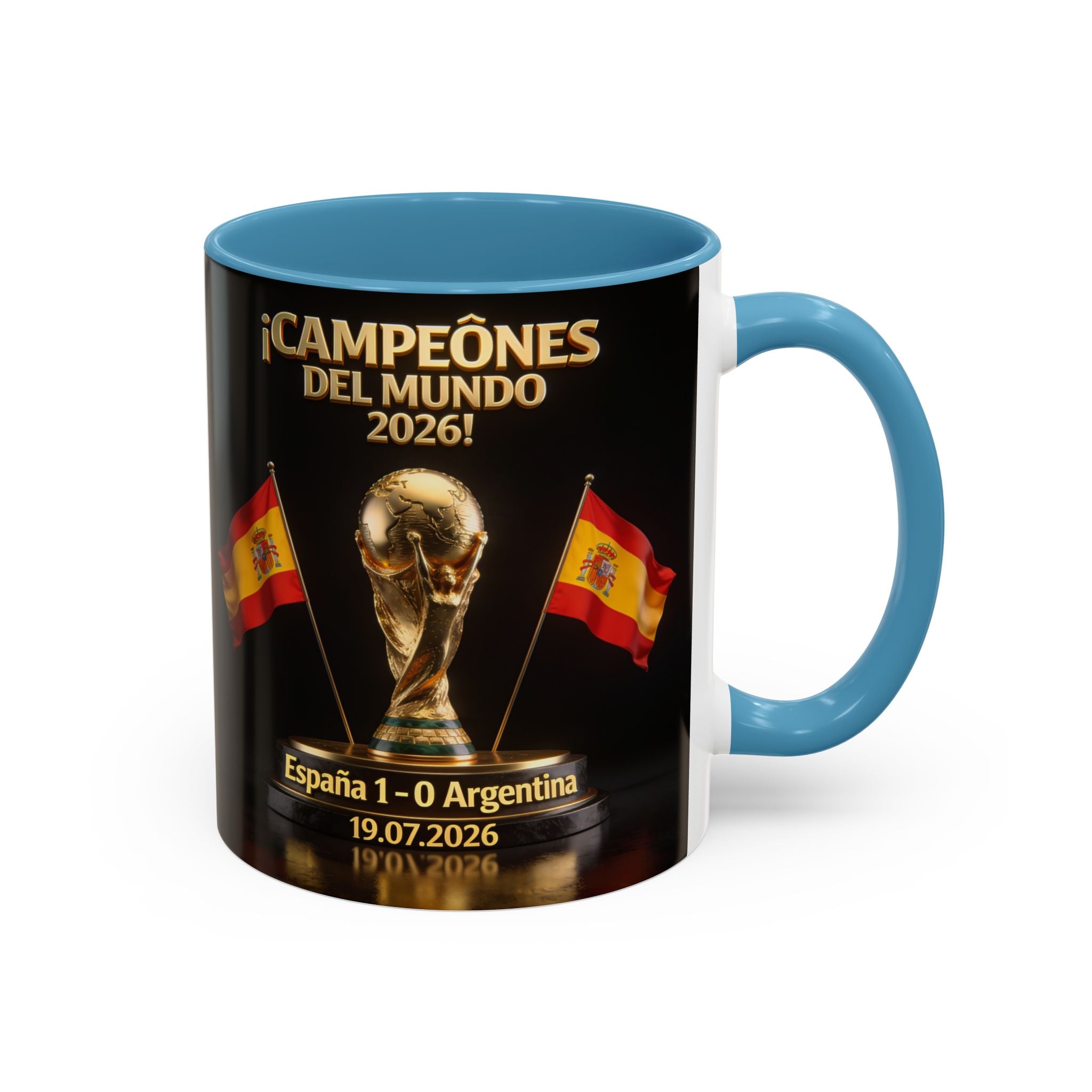 World Cup Champions 2026 Coffee Mug — ¡Campeones del Mundo! España 1-0 Argentina (11/15oz)