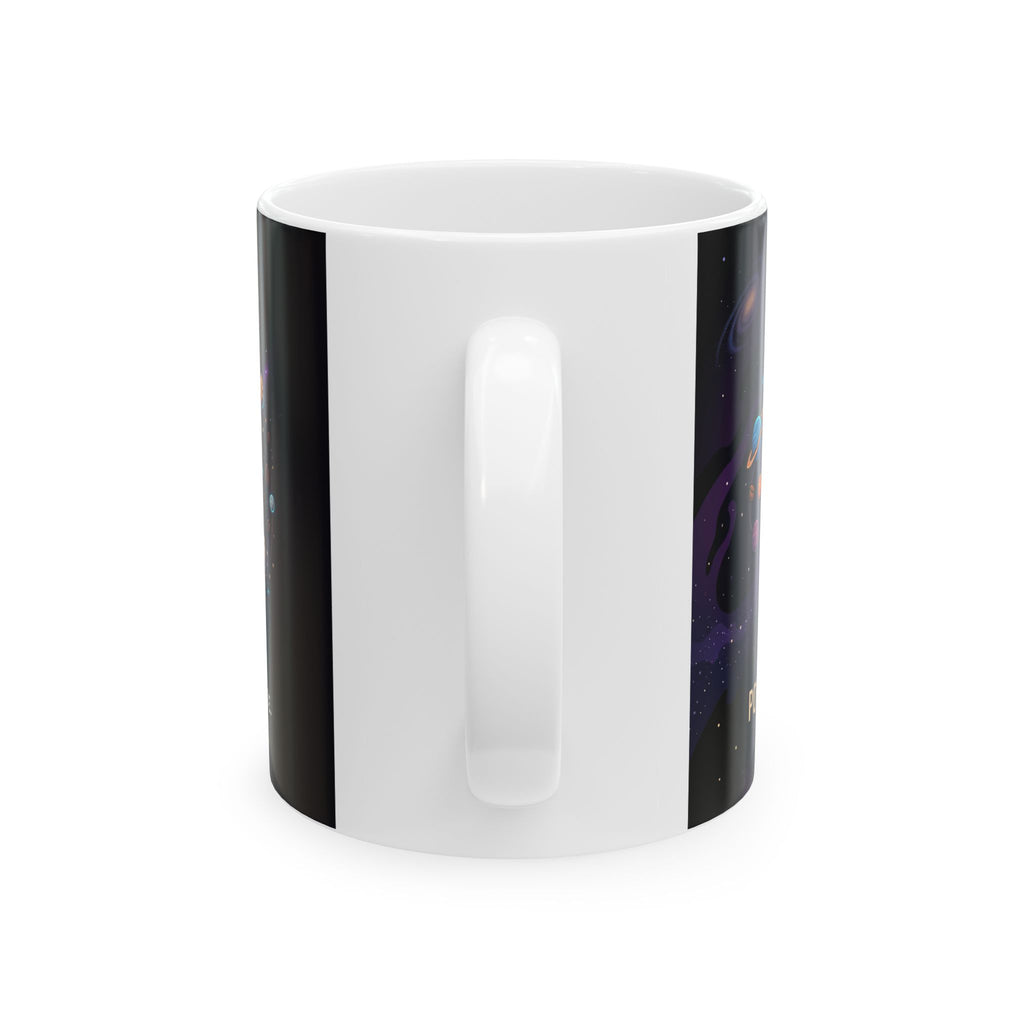 Astronaut Coffee Mug — "Powered by Coffee" Space Ceramic Mug (11oz & 15oz)
