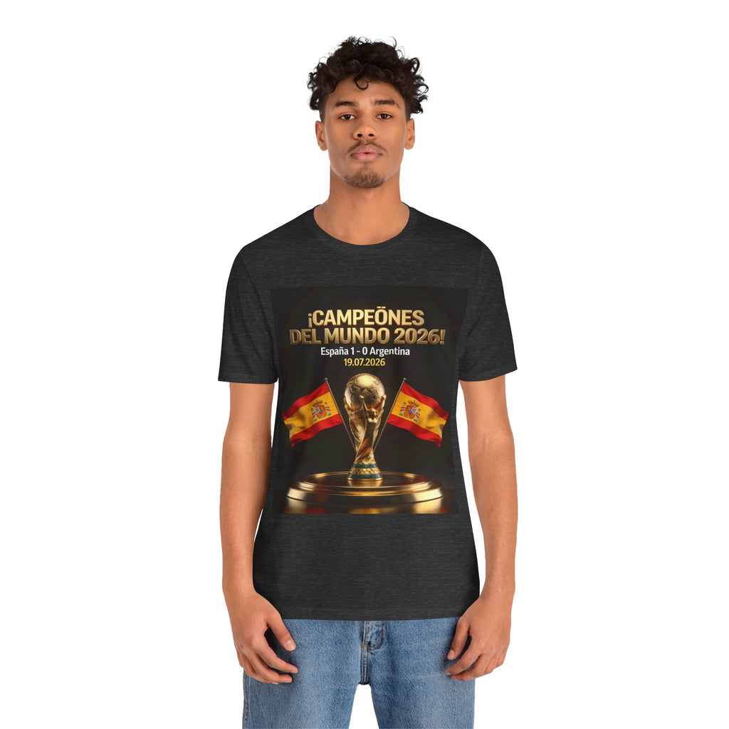 World Cup Champions 2026 Tee — ¡Campeones del Mundo 2026! España 1-0 Argentina (19.07.2026)