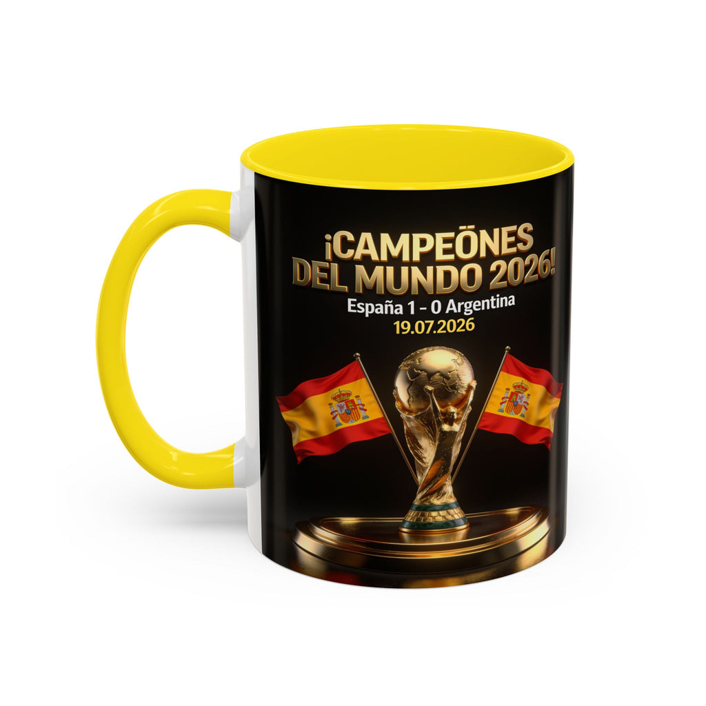 World Cup Champions 2026 Coffee Mug — ¡Campeones del Mundo! España 1-0 Argentina (11/15oz)