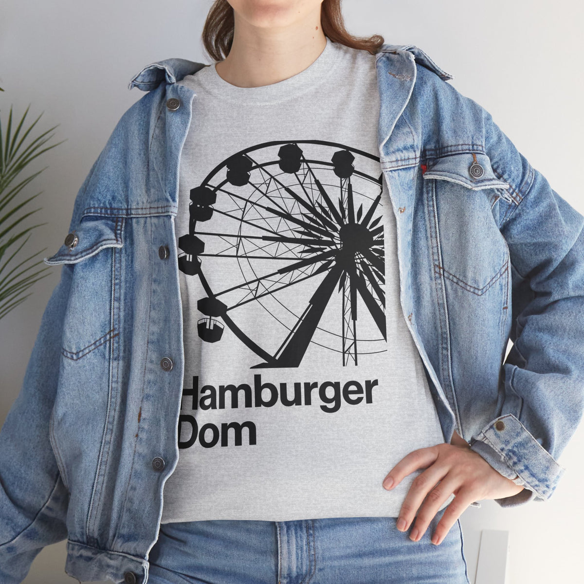 Hamburger Dom Riesenrad-T-Shirt – Retro-Jahrmarkt-Grafikshirt