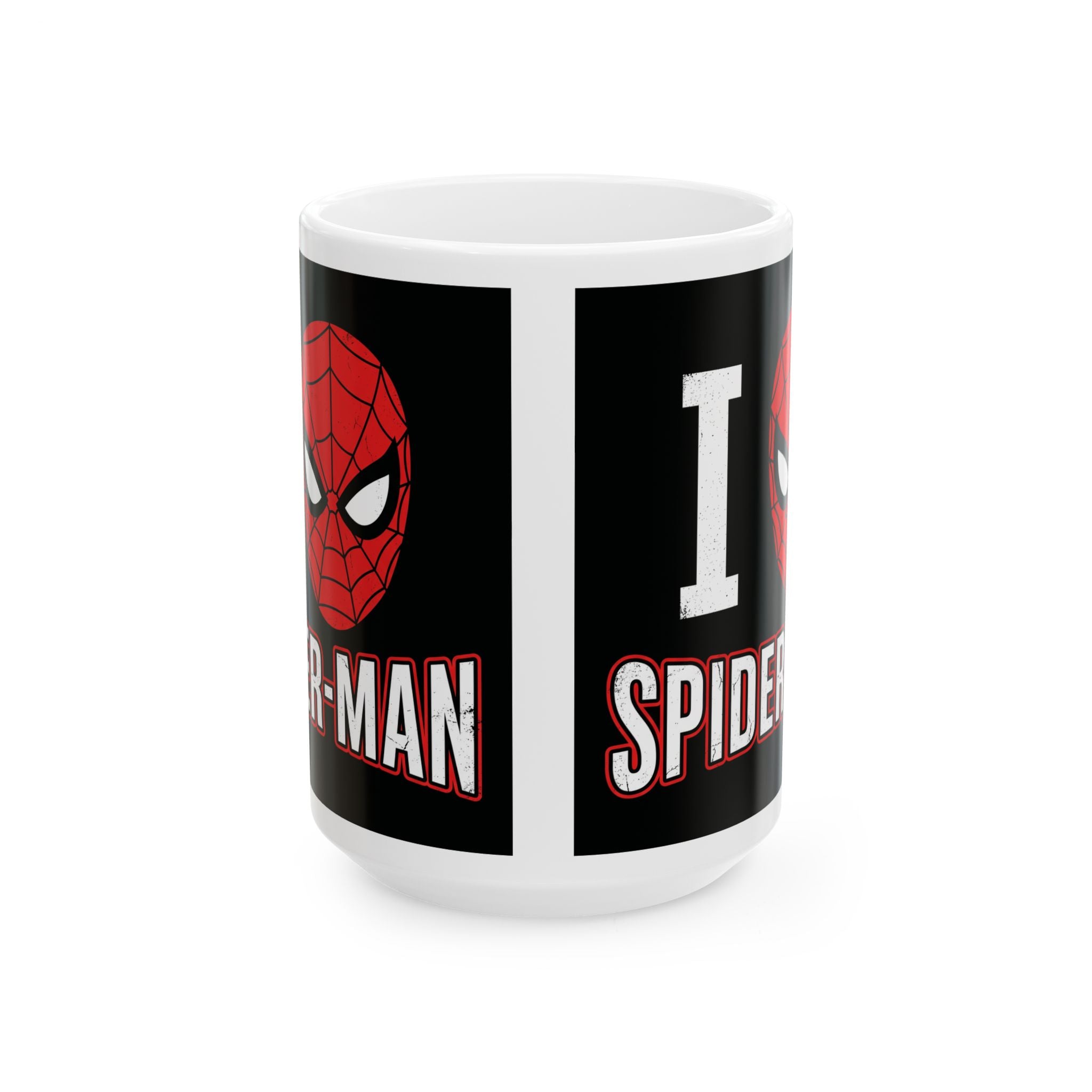 I Love Spider-Man Ceramic Mug (11oz/15oz) — Comic Superhero Coffee Cup