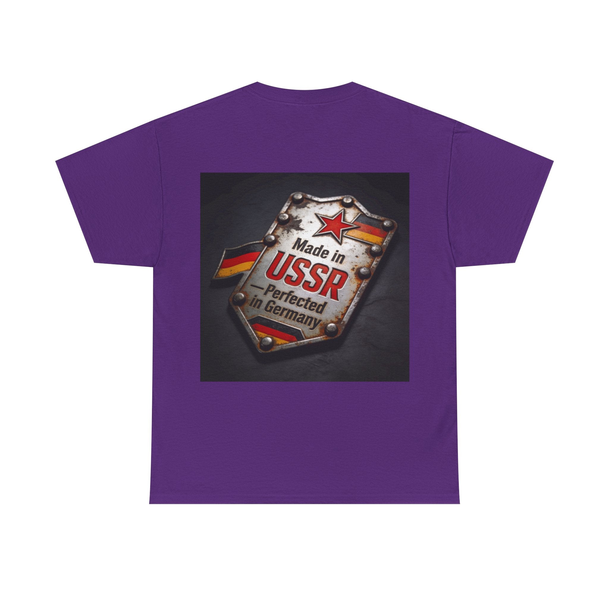 T-Shirt — "Made in USSR, Perfected in Germany" Vintage Emblem Tee