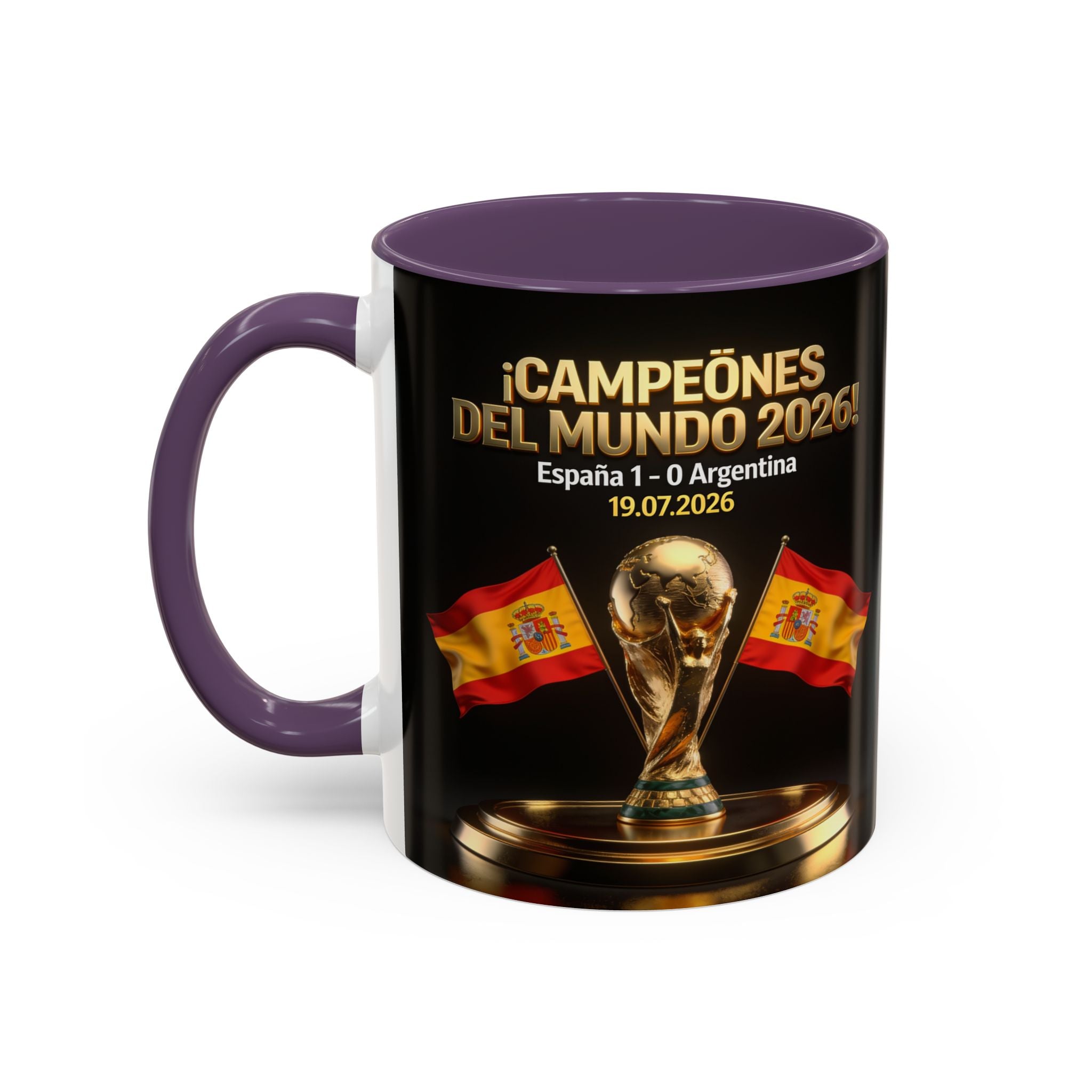 World Cup Champions 2026 Coffee Mug — ¡Campeones del Mundo! España 1-0 Argentina (11/15oz)