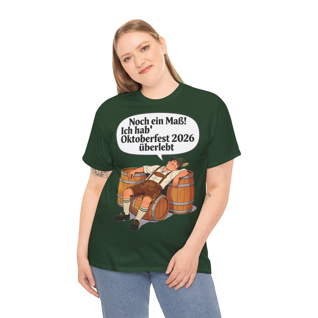 Oktoberfest 2026 T-Shirt – „Noch ein Maß! Ich hab' Oktoberfest 2026 überlebt“ Beer-Festival-Shirt