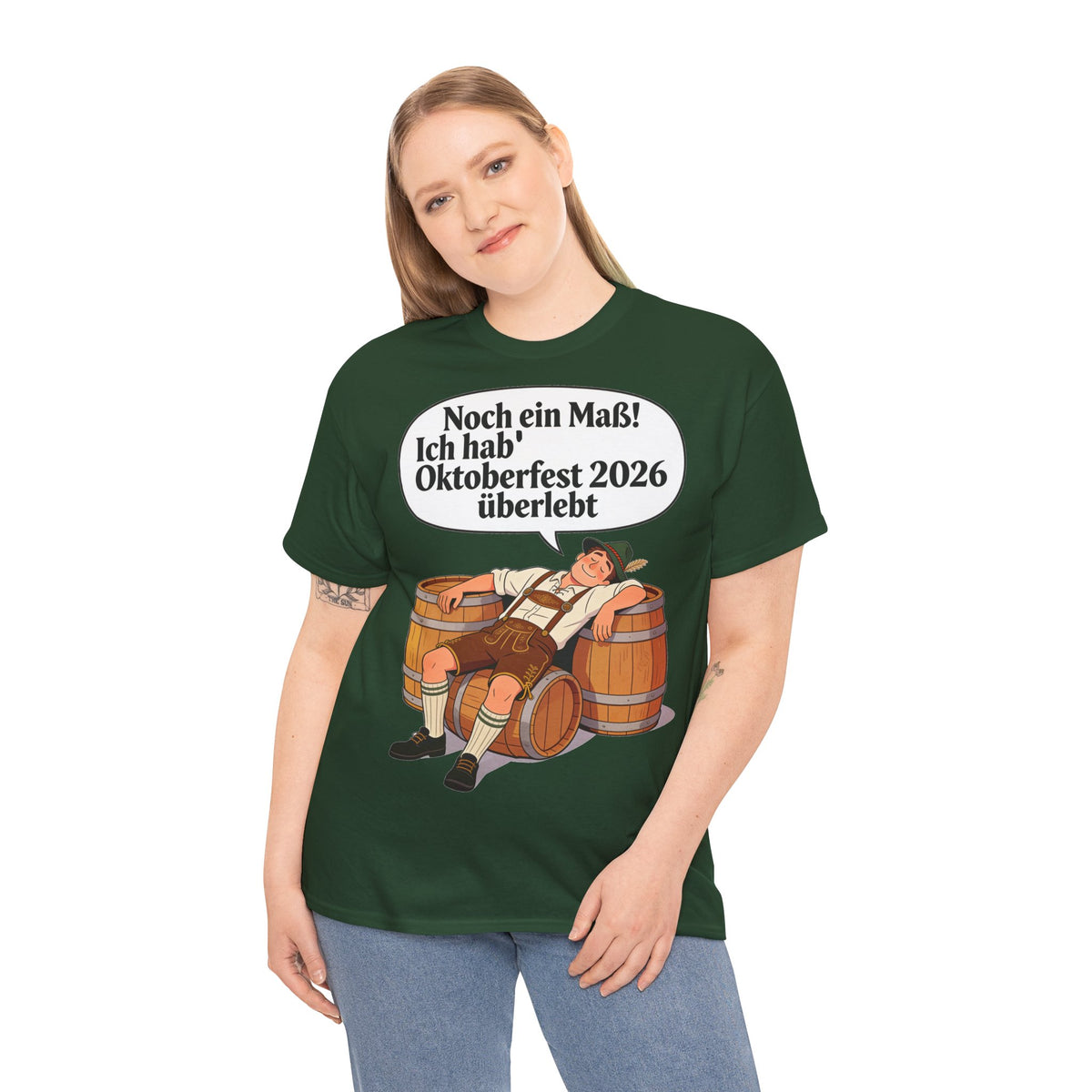 Oktoberfest 2026 T-Shirt – „Noch ein Maß! Ich hab' Oktoberfest 2026 überlebt“ Beer-Festival-Shirt