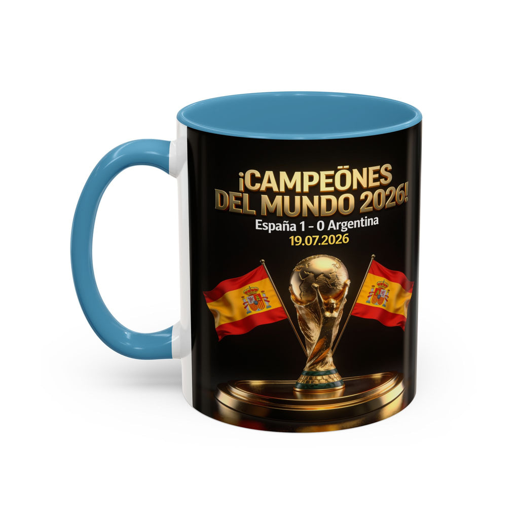 World Cup Champions 2026 Coffee Mug — ¡Campeones del Mundo! España 1-0 Argentina (11/15oz)
