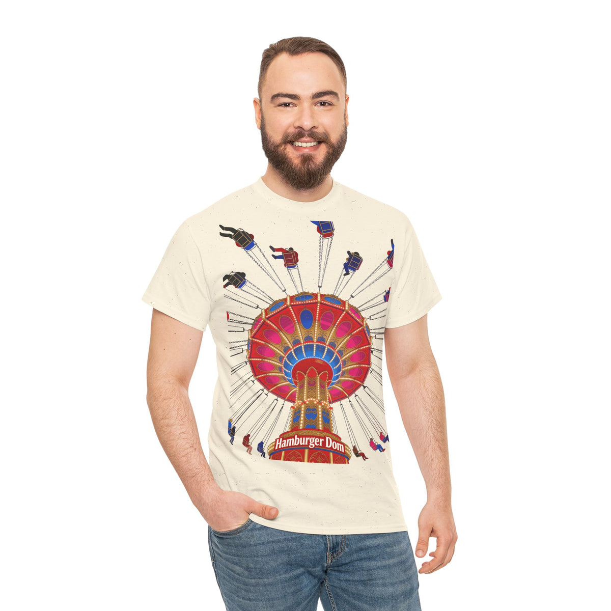 Hamburger Dom T-Shirt – Kettenkarussell Motiv Unisex