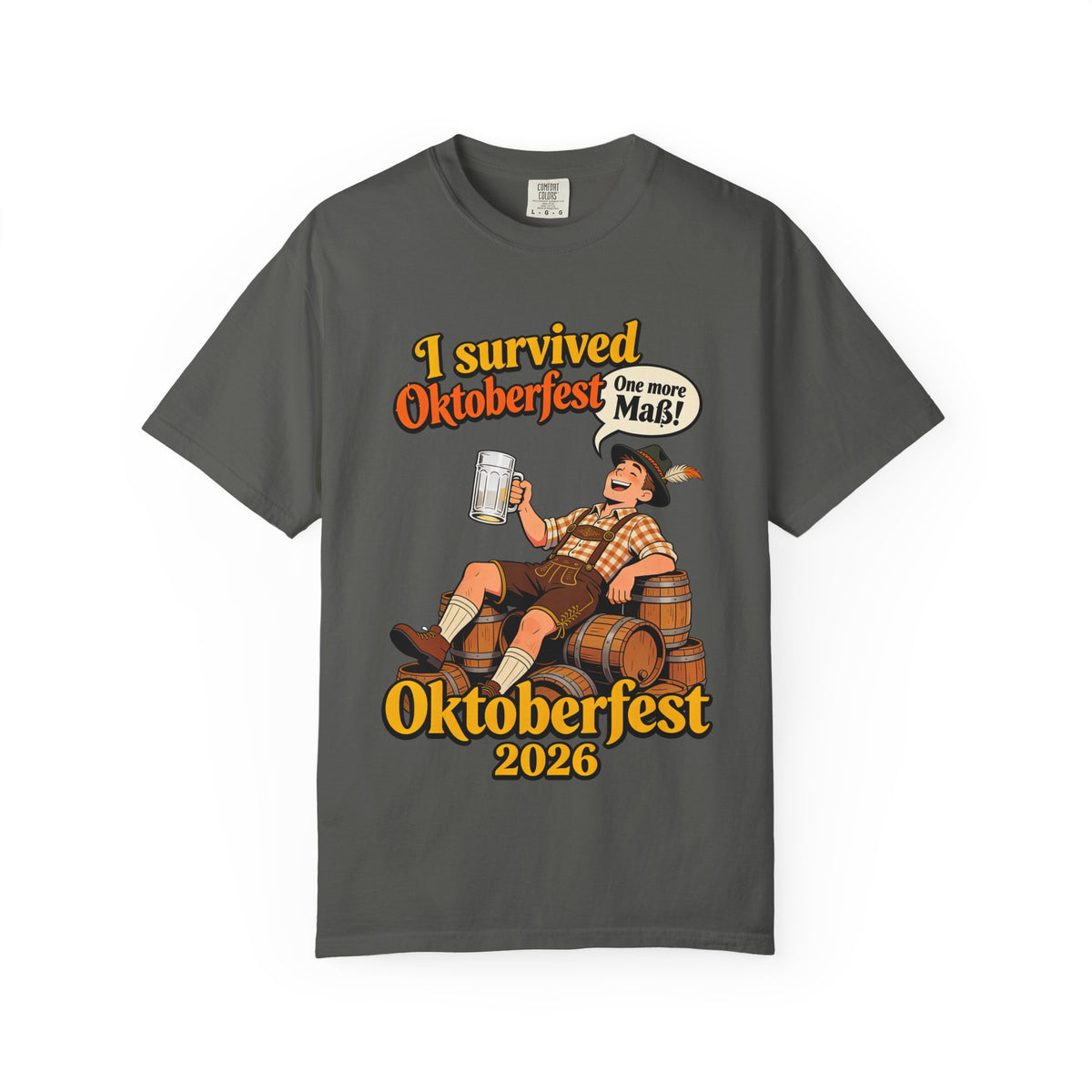 Oktoberfest 2026 T-Shirt – "I Survived Oktoberfest" Beer Festival Tee
