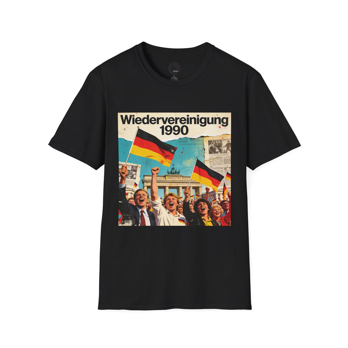 Wiedervereinigung 1990 - Deutsche Wiedervereinigung Retro Flagge T-Shirt