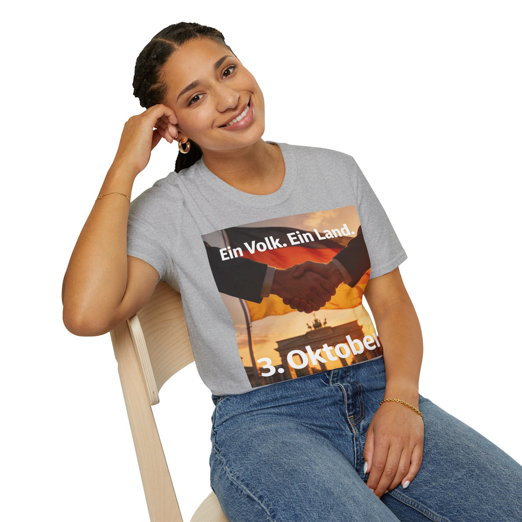 T-Shirt – „Ein Volk. Ein Land.“ 3. Oktober Gedenk-Shirt