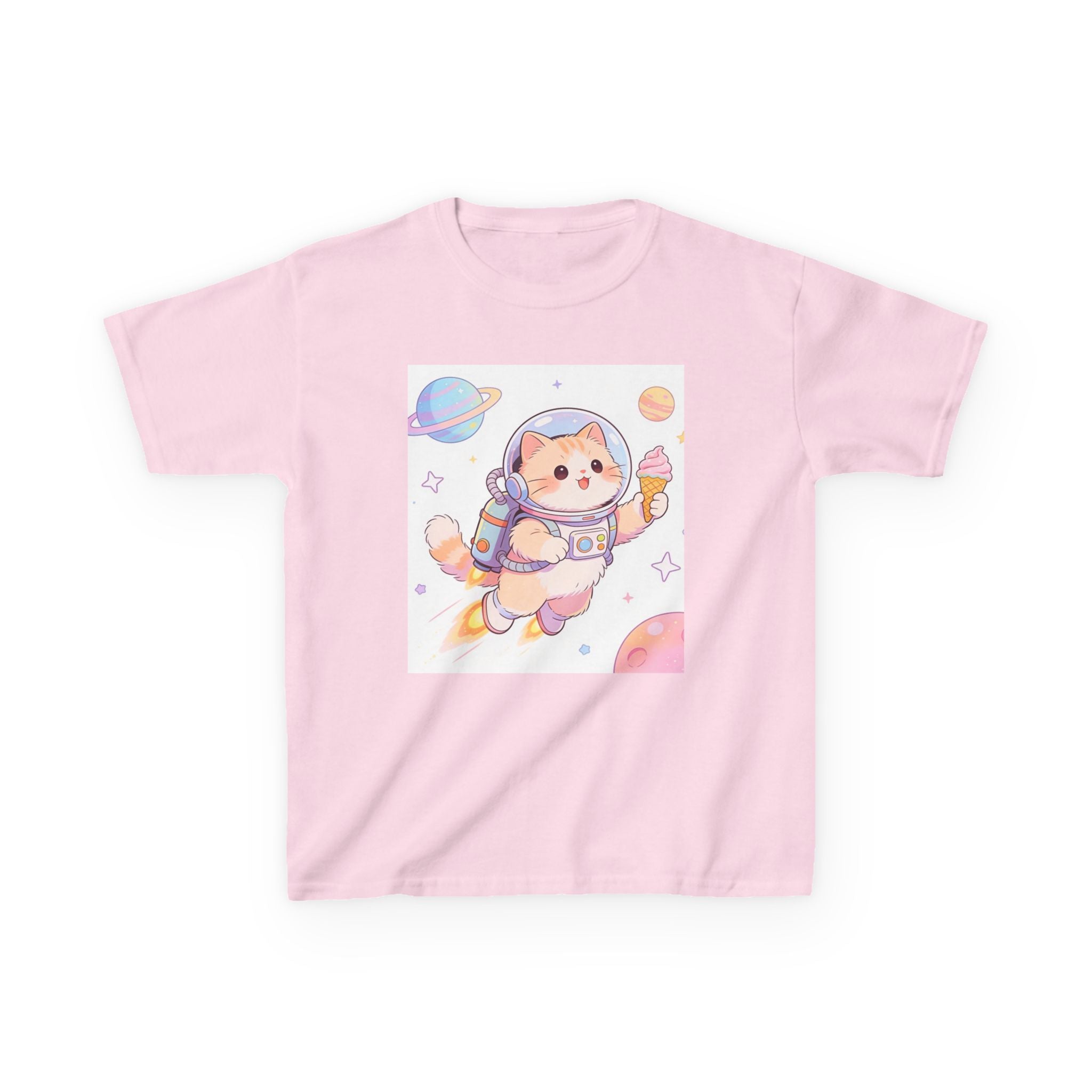 Kids Astronaut Cat Tee — Cute Space Puppy in Spacesuit Kids T-Shirt