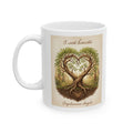 Ceramic Mug — '5 лет вместе - деревянная свадьба' Vintage Botanical Coffee Cup (11oz & 15oz), russian