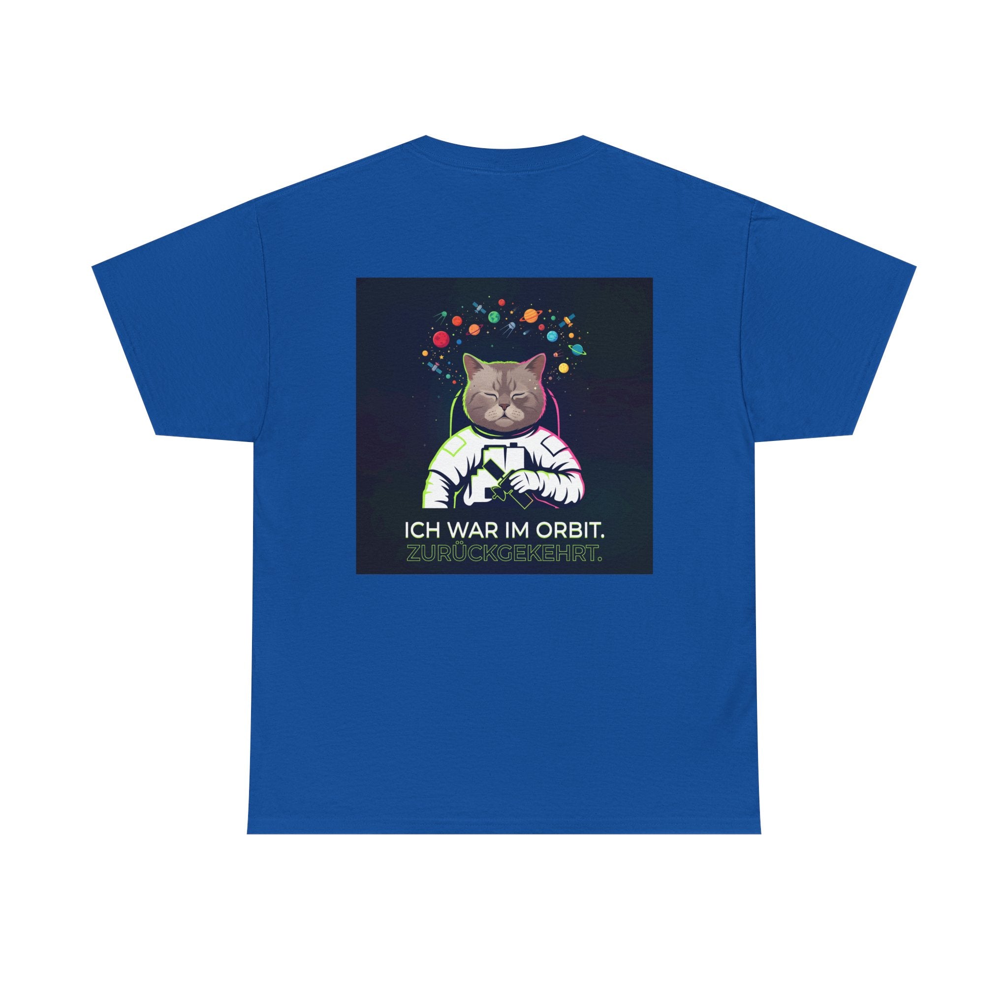 Astronaut Cat T-Shirt — "Ich war im Orbit. Zurückgekehrt." German Space Cat Tee