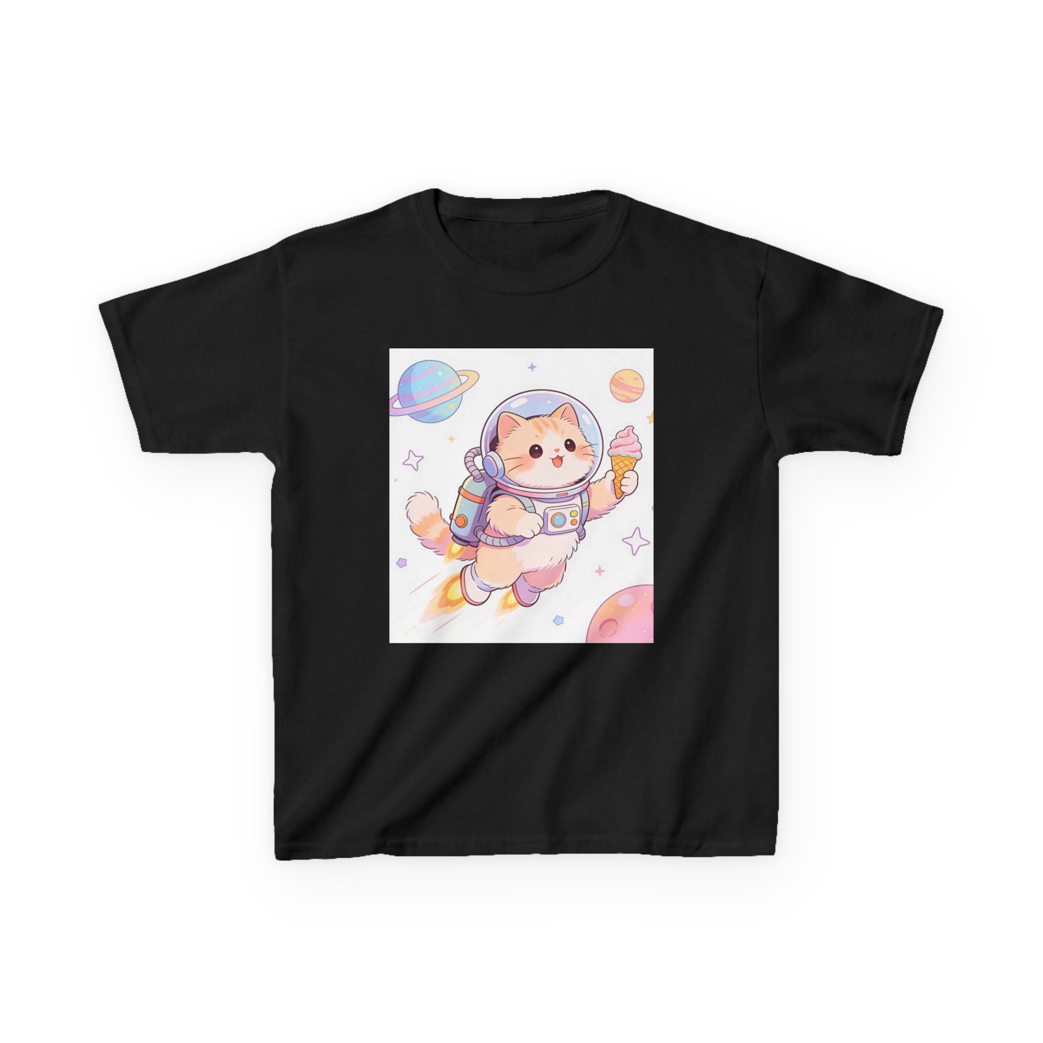 Kids Astronaut Cat Tee — Cute Space Puppy in Spacesuit Kids T-Shirt