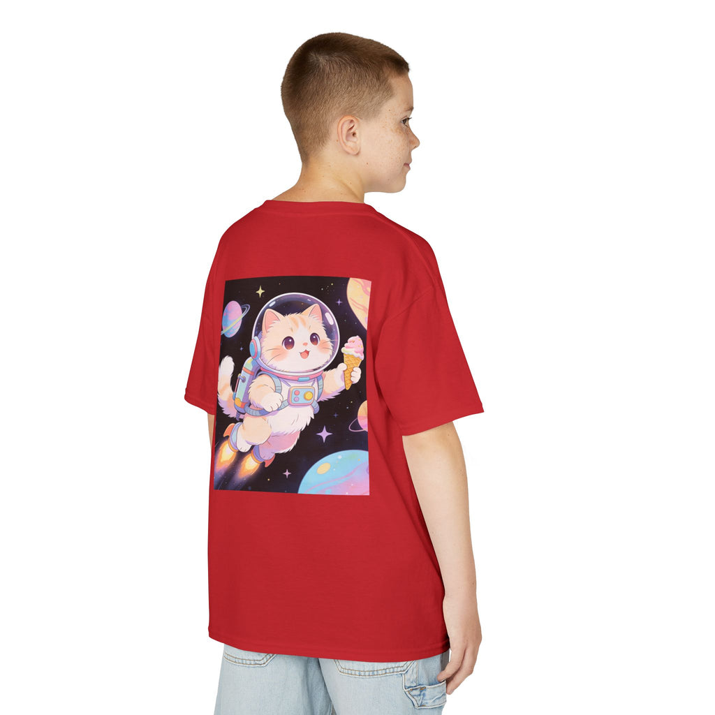 Kids Astronaut Cat Tee — Cute Space Puppy in Spacesuit Kids T-Shirt