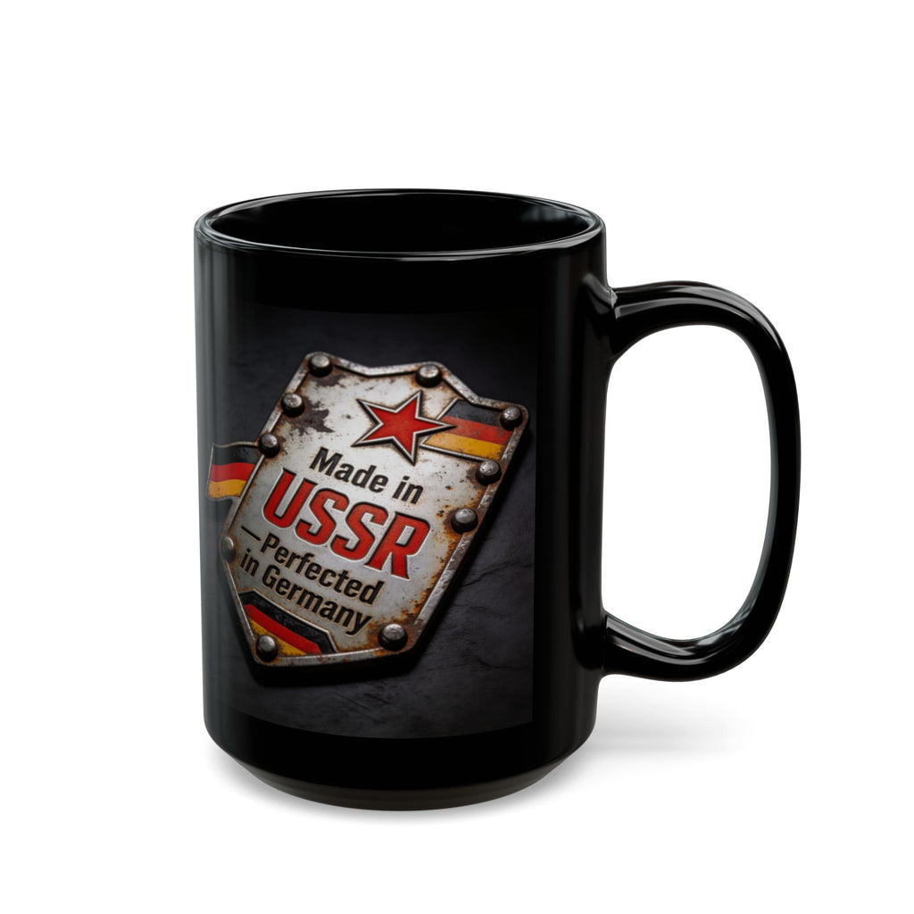 Made in USSR Coffee Mug – Vintage Ironplate Design (11oz/15oz)