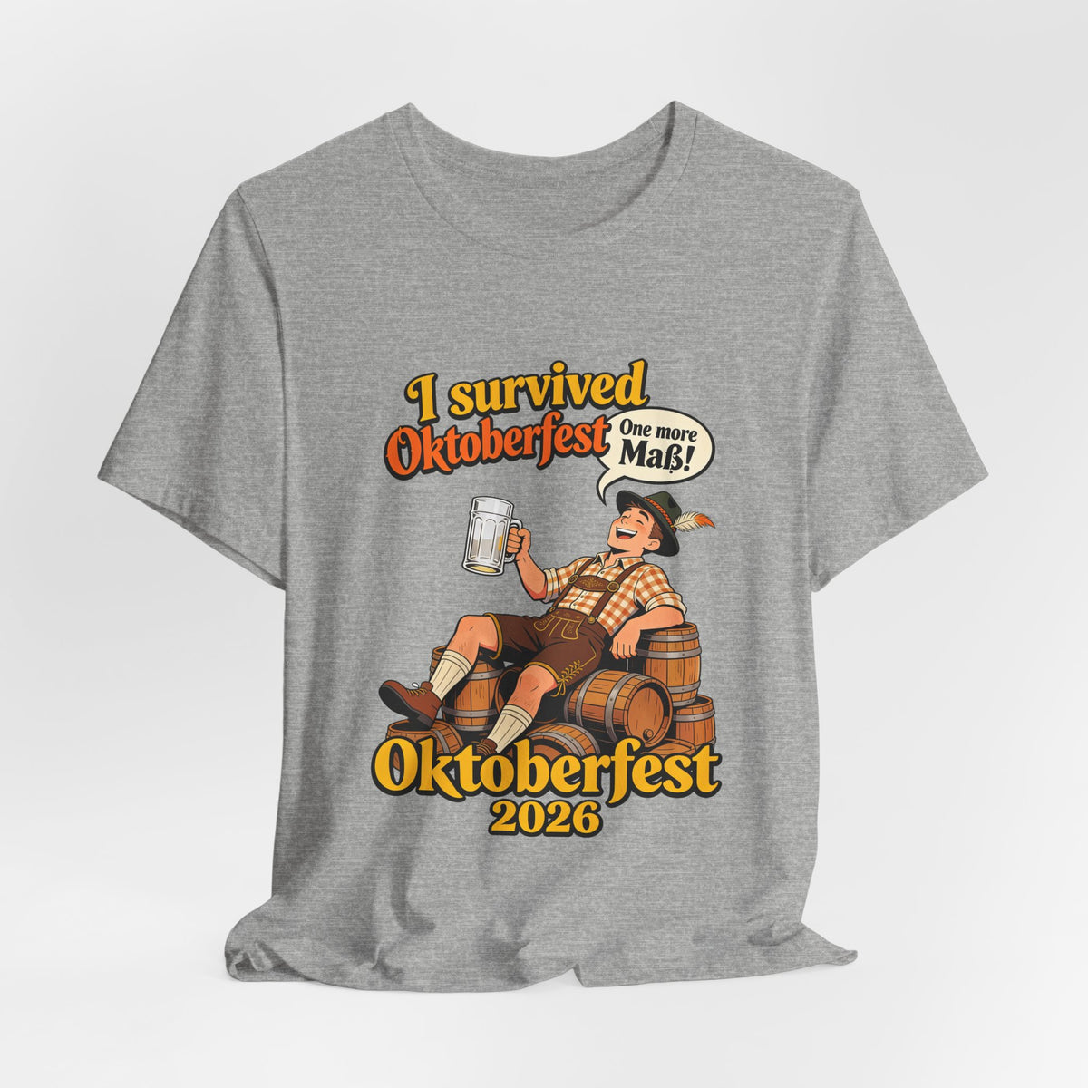 Oktoberfest 2026 T-Shirt — "I Survived Oktoberfest" Beer Festival Tee