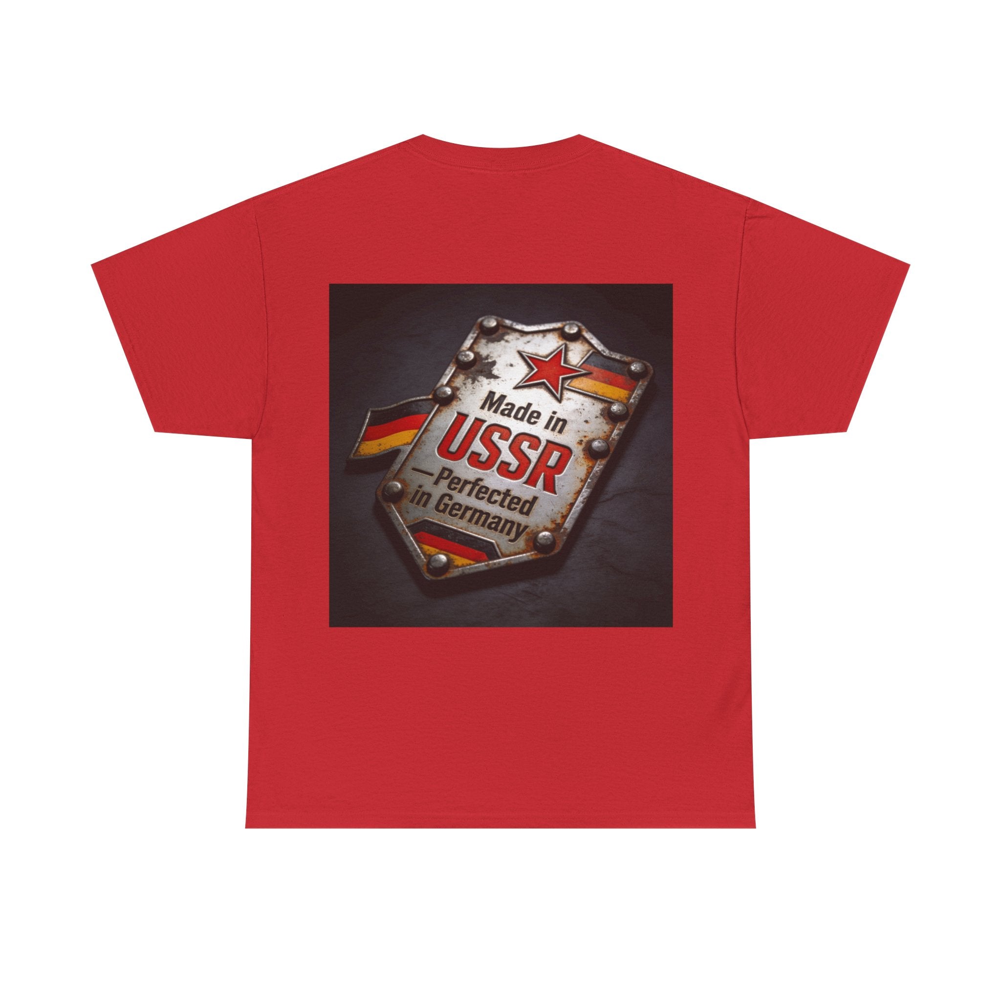 T-Shirt — "Made in USSR, Perfected in Germany" Vintage Emblem Tee