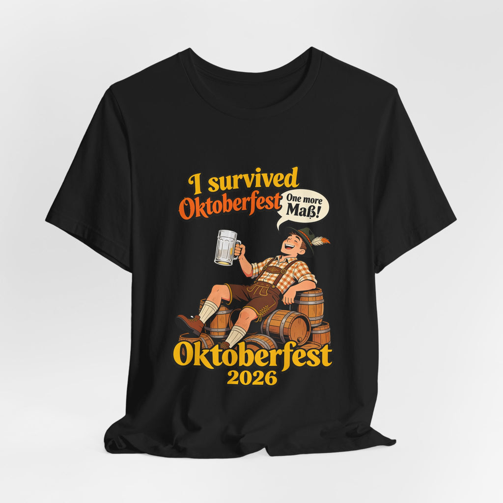 Oktoberfest 2026 T-Shirt — "I Survived Oktoberfest" Beer Festival Tee