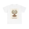 Wooden Wedding Anniversary Tee — "5 Years Together" Tree Heart Design