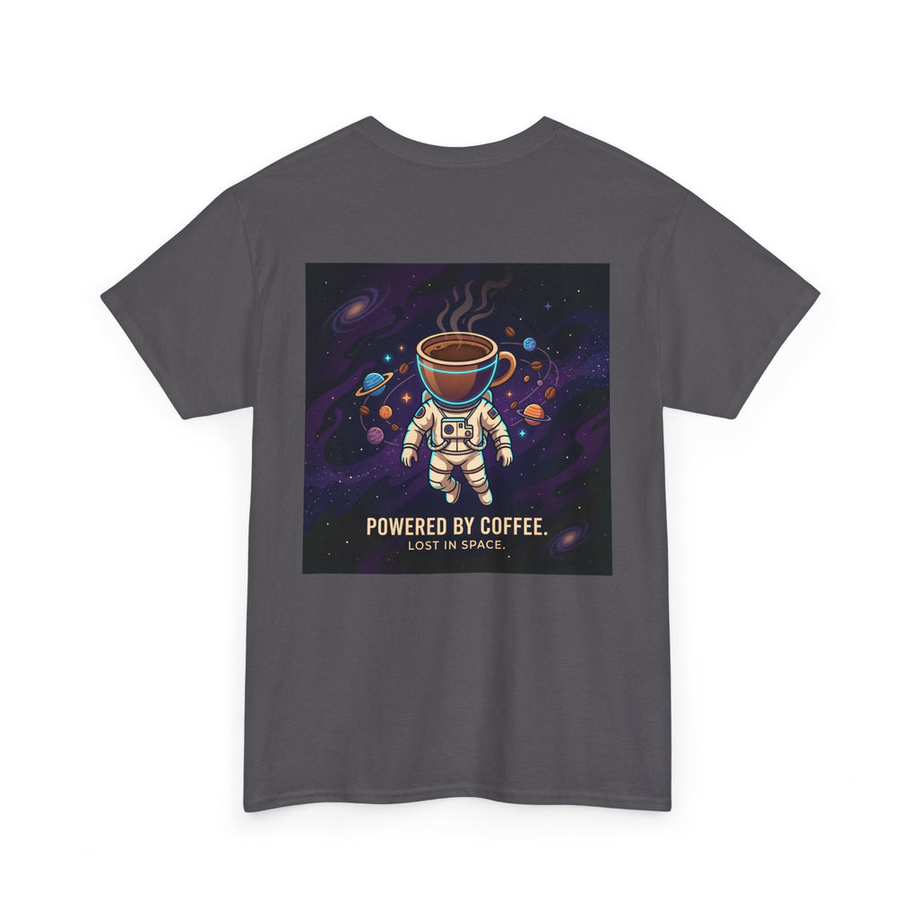 Astronaut Coffee T‑Shirt — "Powered by Coffee, Lost in Space" Space Tee