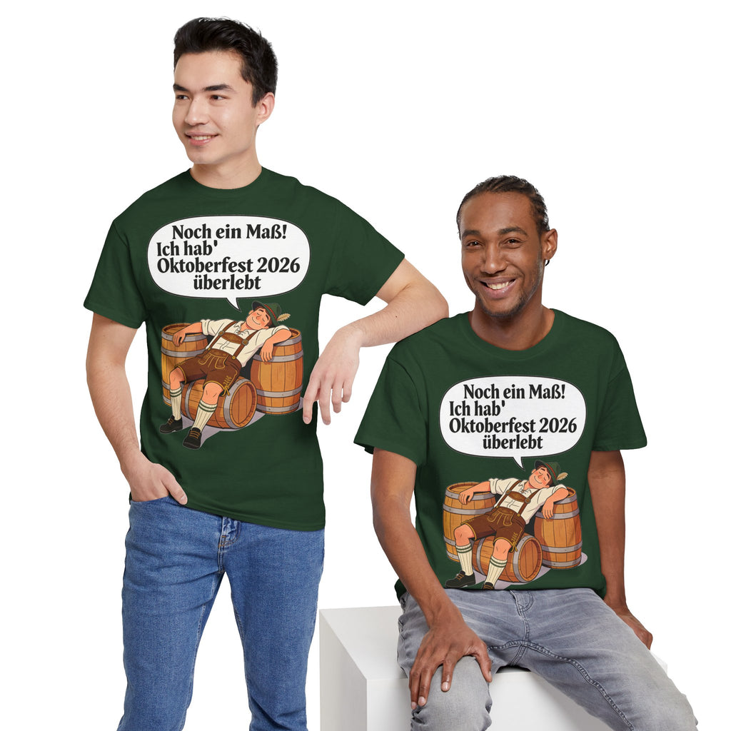 Oktoberfest 2026 T-Shirt – „Noch ein Maß! Ich hab' Oktoberfest 2026 überlebt“ Beer-Festival-Shirt