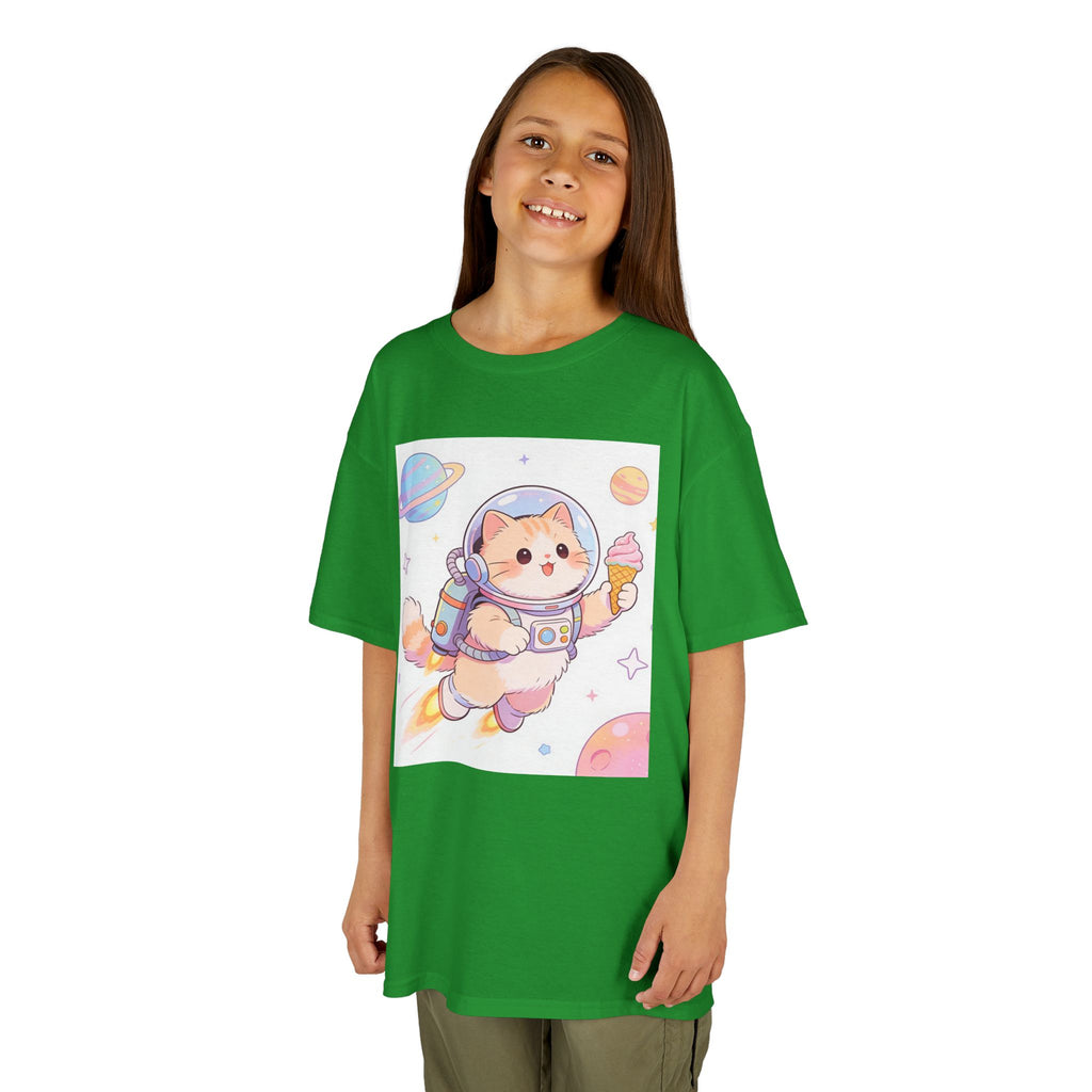 Kids Astronaut Cat Tee — Cute Space Puppy in Spacesuit Kids T-Shirt