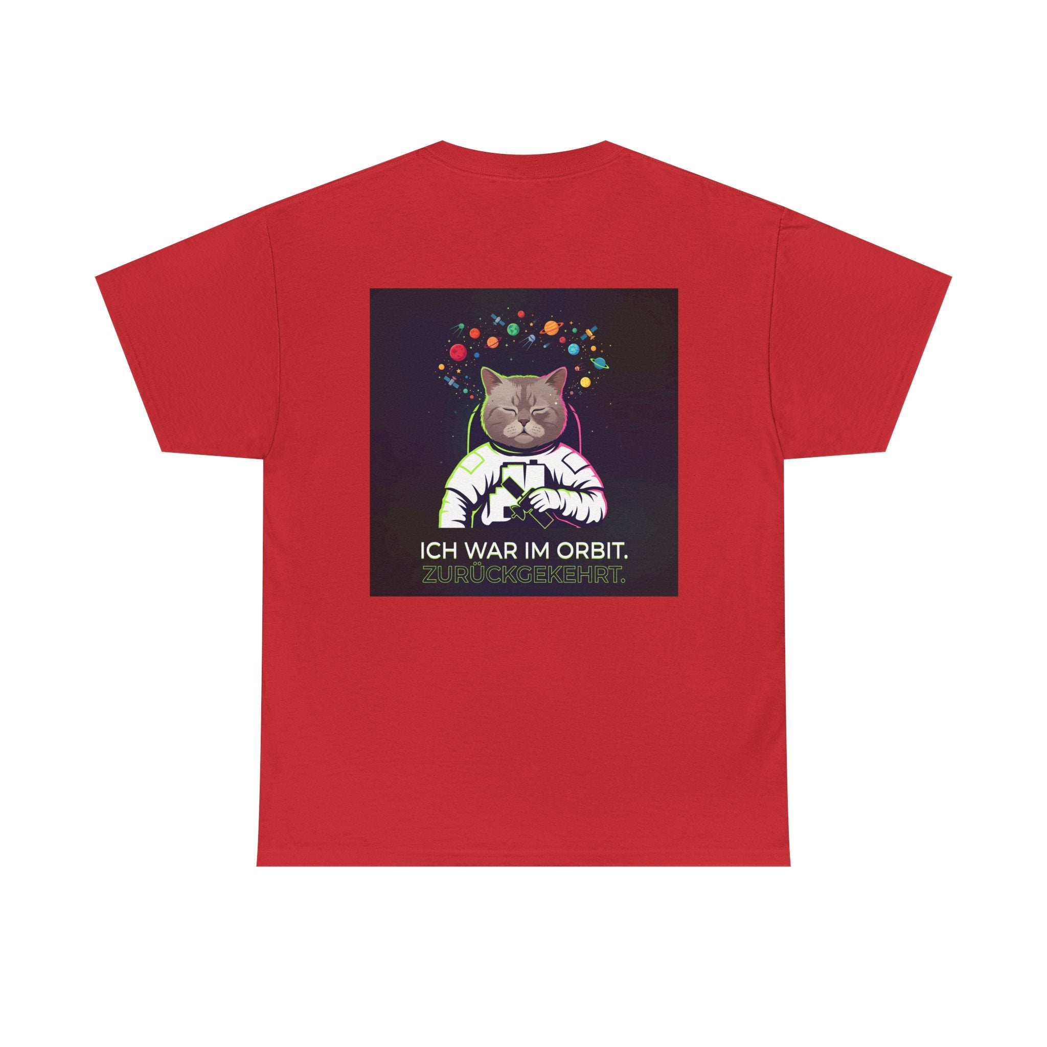 Astronaut Cat T-Shirt — "Ich war im Orbit. Zurückgekehrt." German Space Cat Tee