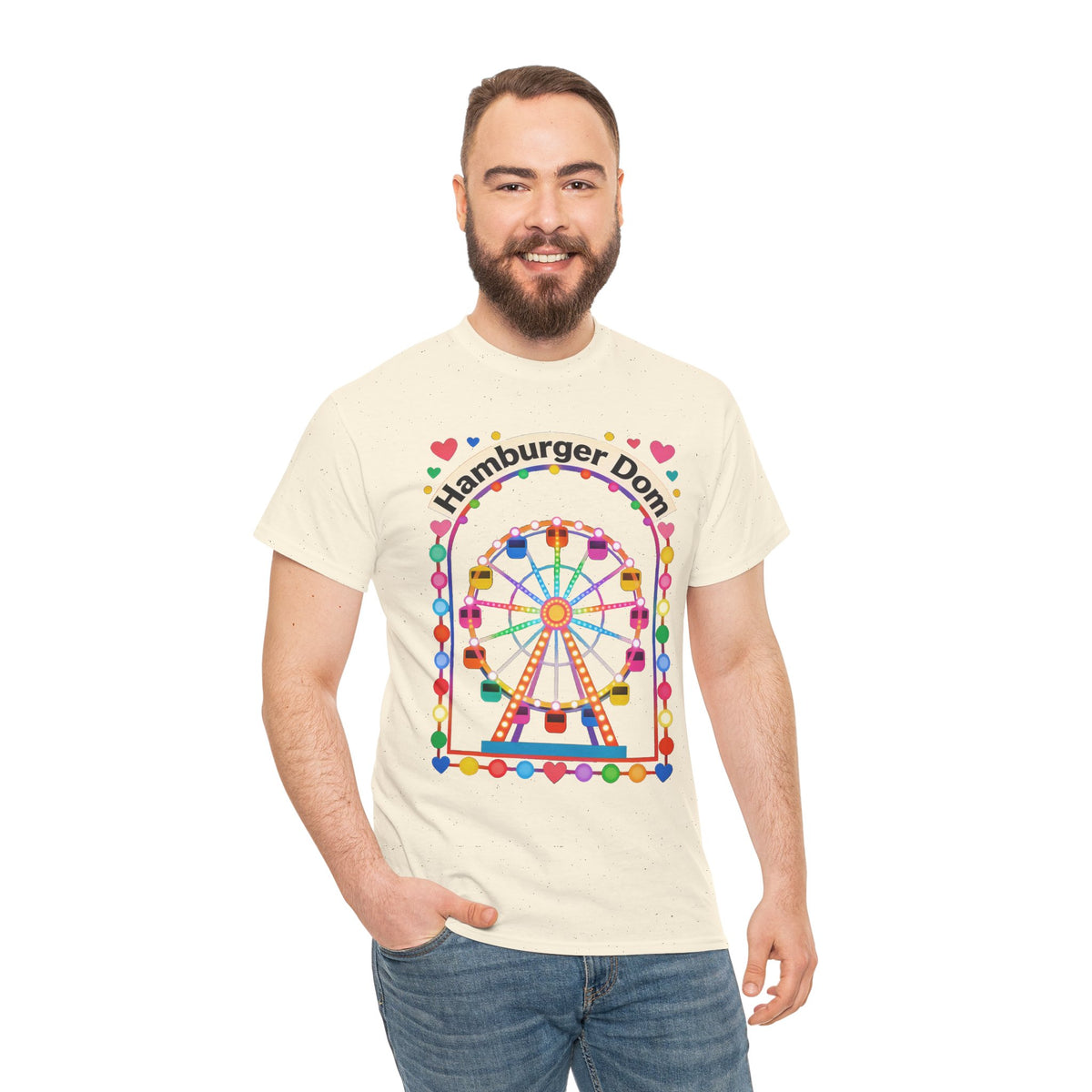 Riesenrad-Jahrmarkt-T-Shirt – Buntes „Hamburger Dom“-Shirt