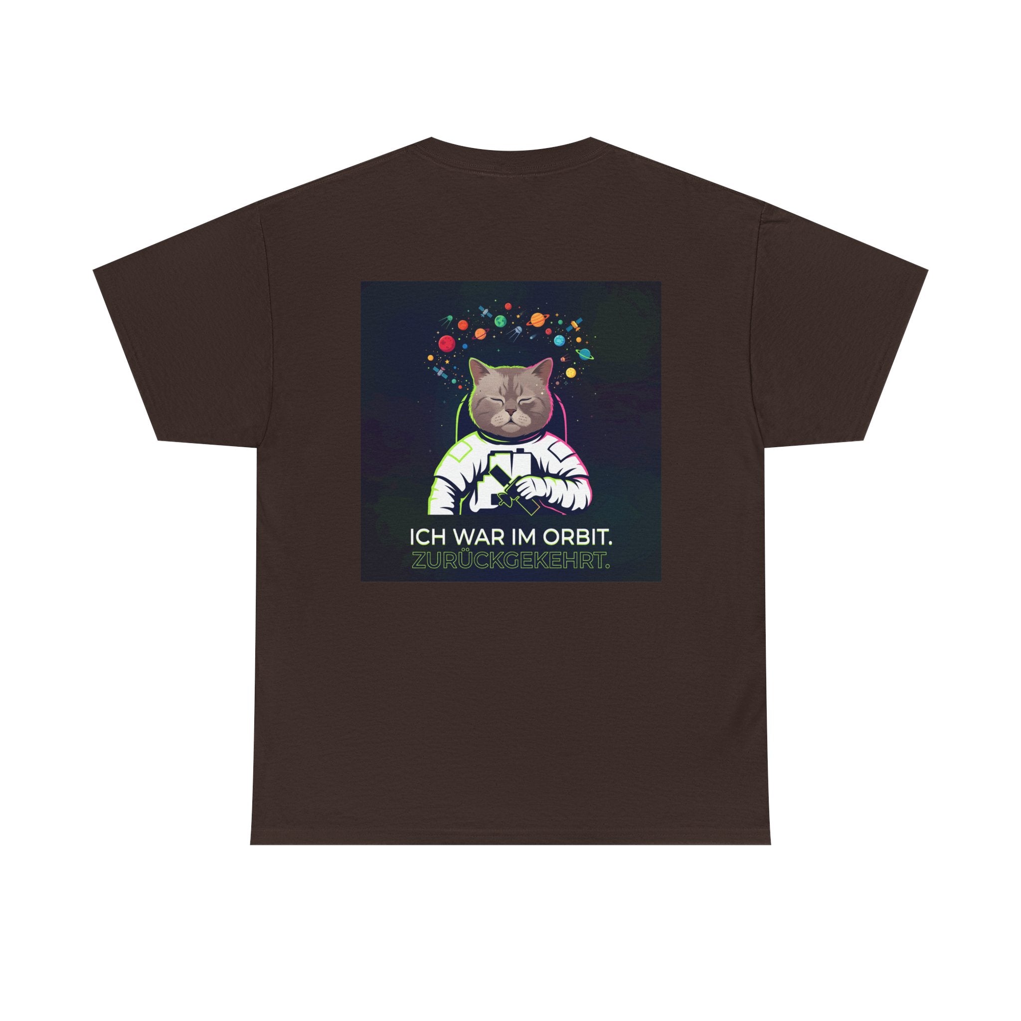 Astronaut Cat T-Shirt — "Ich war im Orbit. Zurückgekehrt." German Space Cat Tee