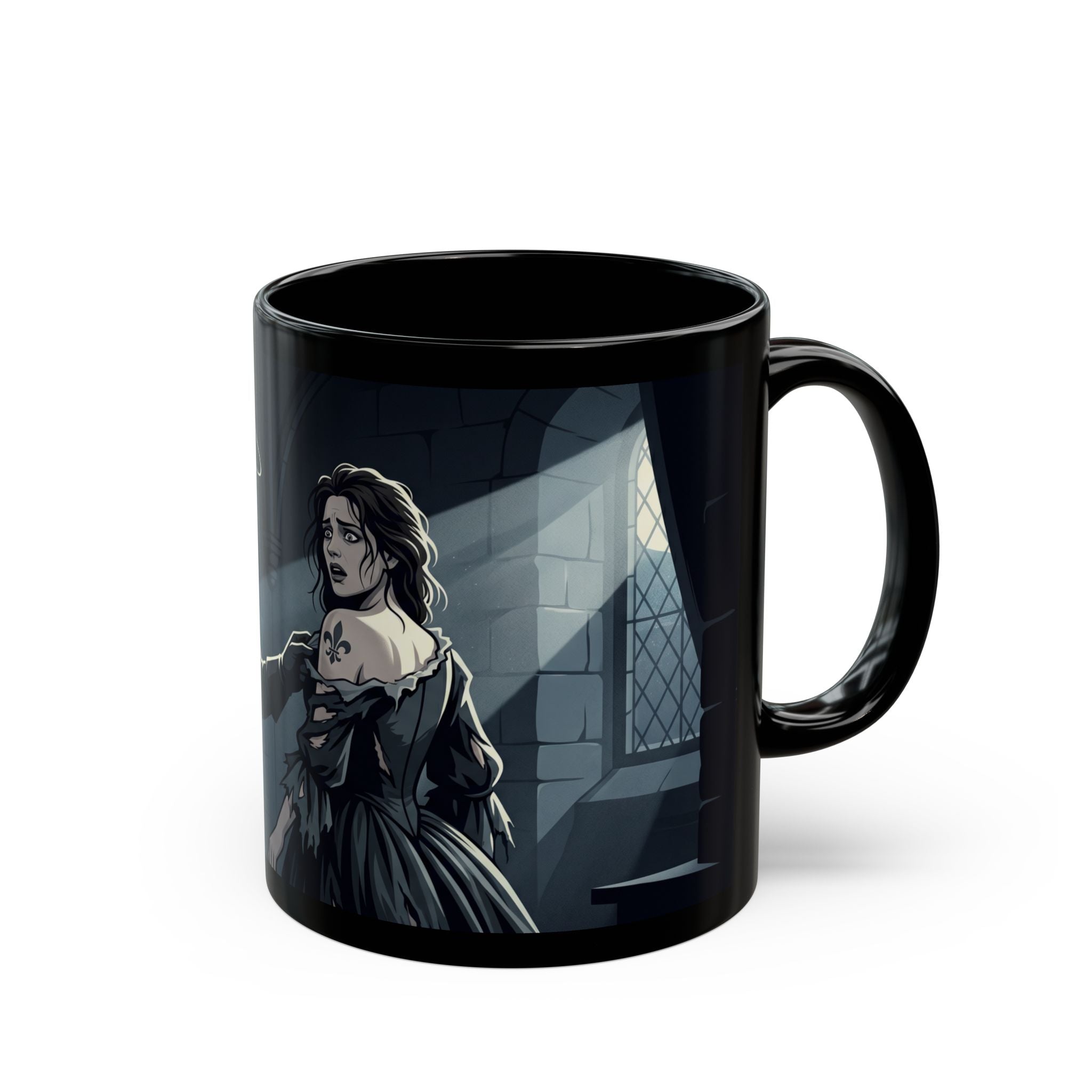 Gothic Musketeer Encounter Mug — Dark Romantic 11oz/15oz Coffee Cup