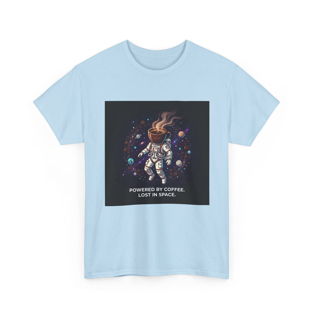 Astronaut Coffee T‑Shirt — "Powered by Coffee, Lost in Space" Space Tee