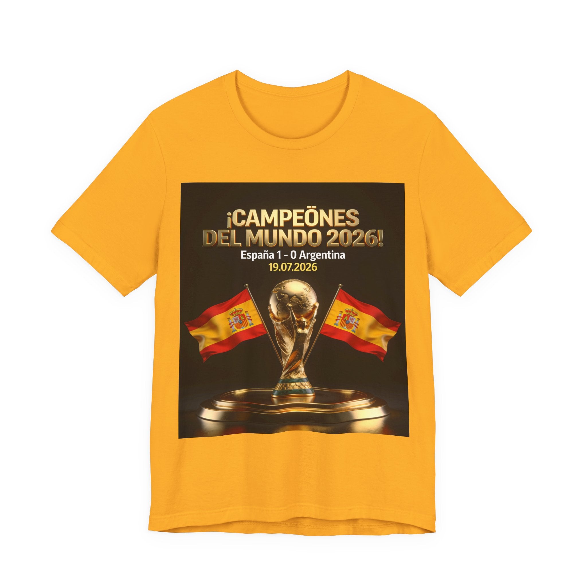 World Cup Champions 2026 Tee — ¡Campeones del Mundo 2026! España 1-0 Argentina (19.07.2026)
