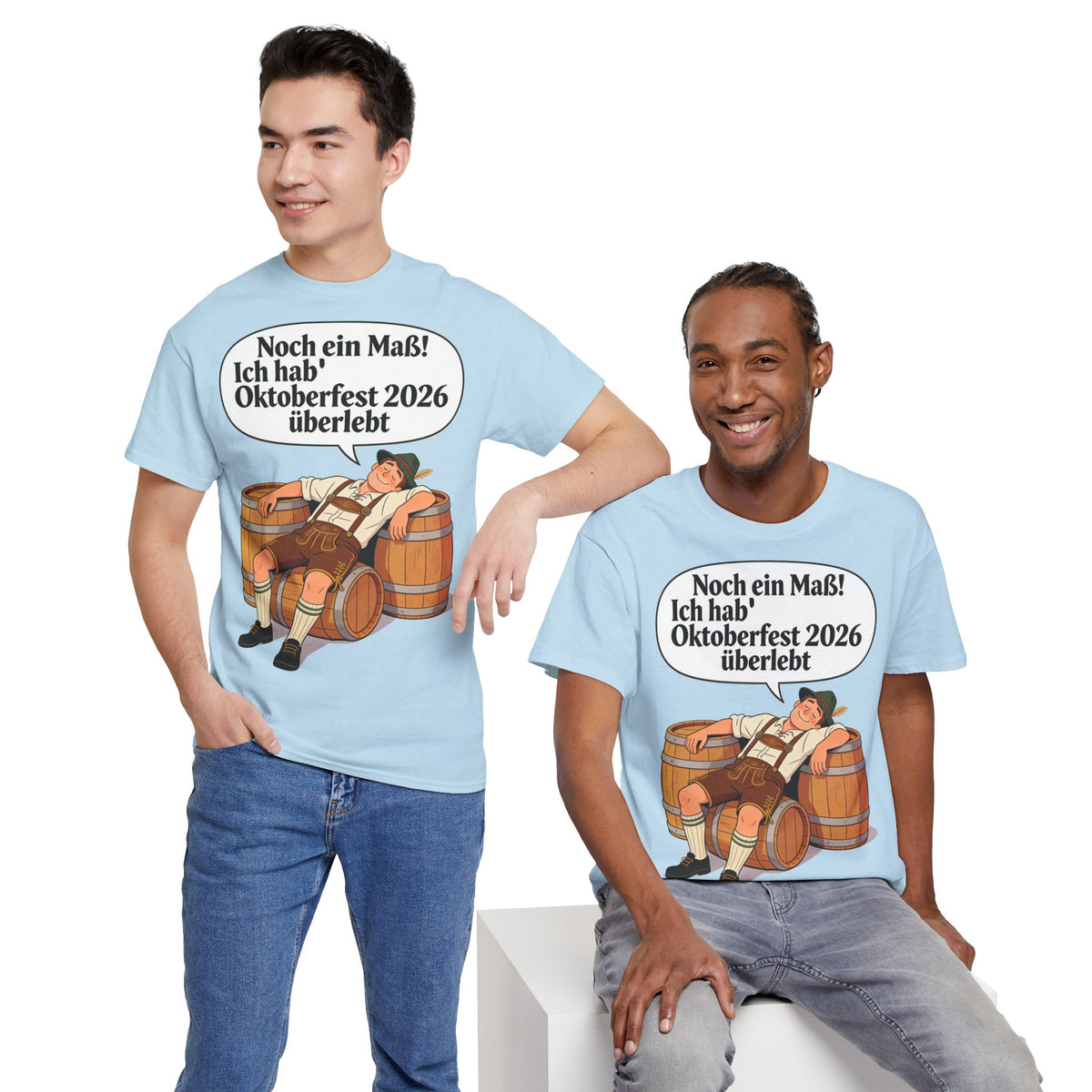 Oktoberfest 2026 T-Shirt – „Noch ein Maß! Ich hab' Oktoberfest 2026 überlebt“ Beer-Festival-Shirt