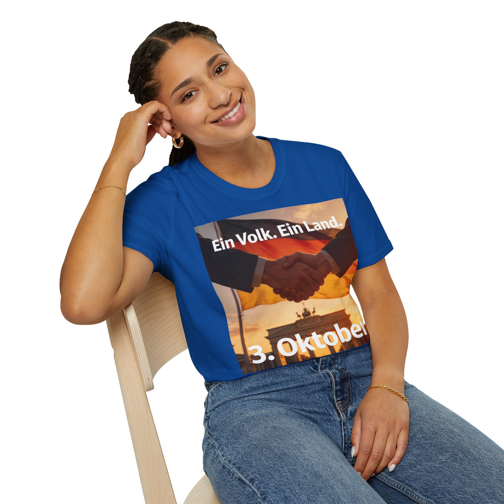T-Shirt – „Ein Volk. Ein Land.“ 3. Oktober Gedenk-Shirt