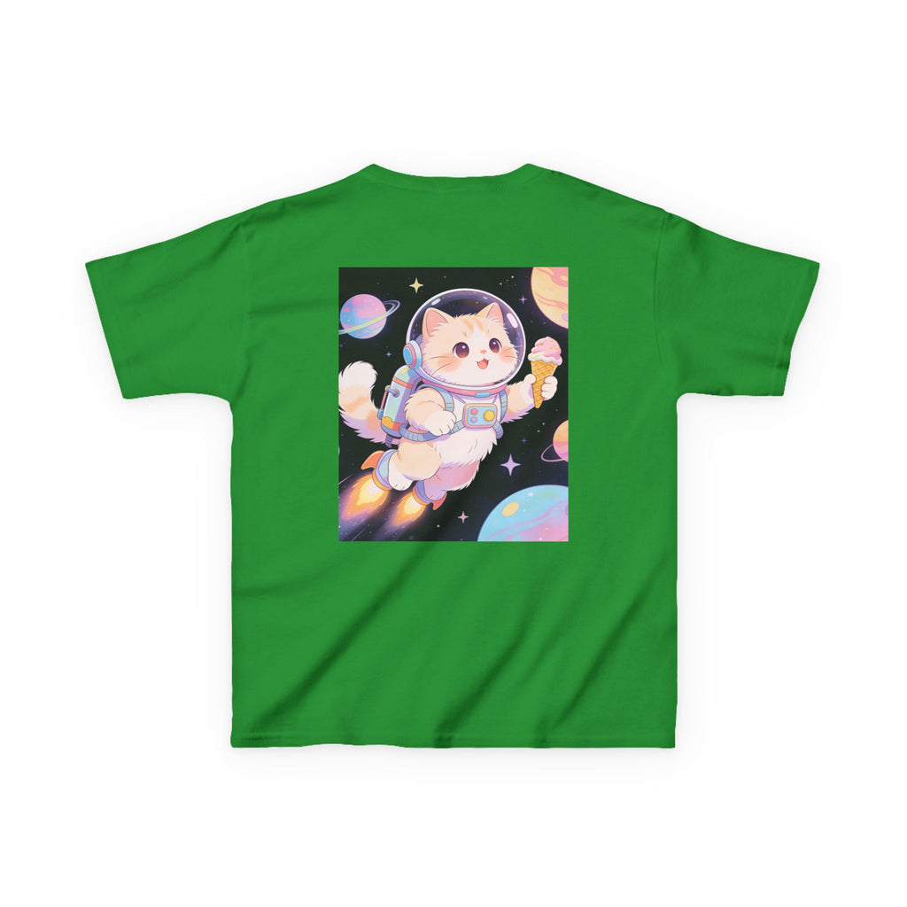 Kids Astronaut Cat Tee — Cute Space Puppy in Spacesuit Kids T-Shirt