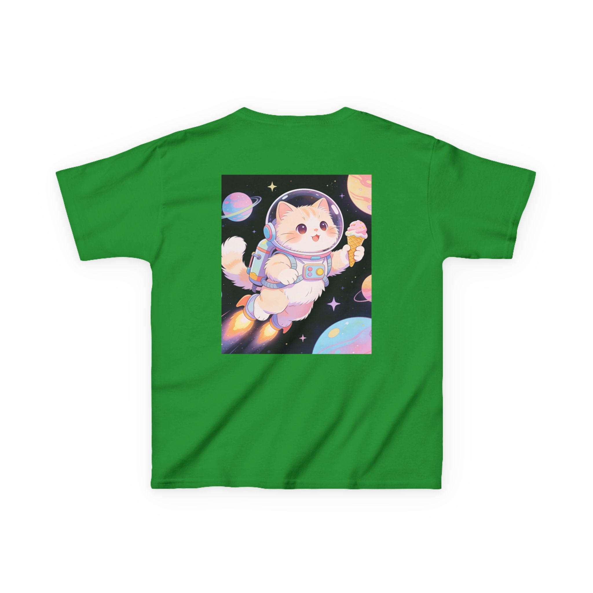 Kids Astronaut Cat Tee — Cute Space Puppy in Spacesuit Kids T-Shirt